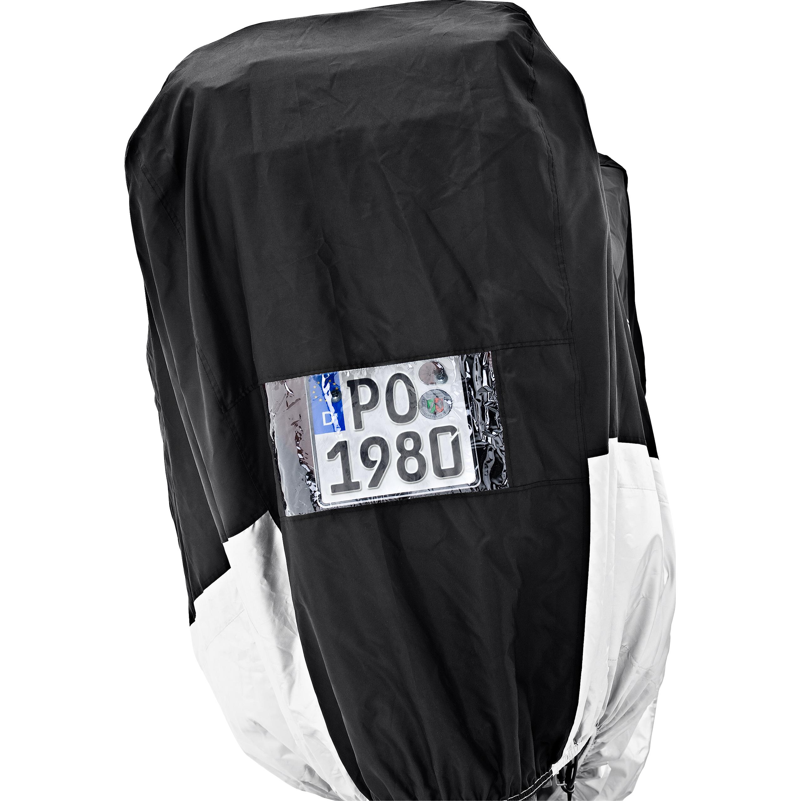 POLO-Outdoor Abdeckplane mit Fenster schwarz/silber-5558121118000340