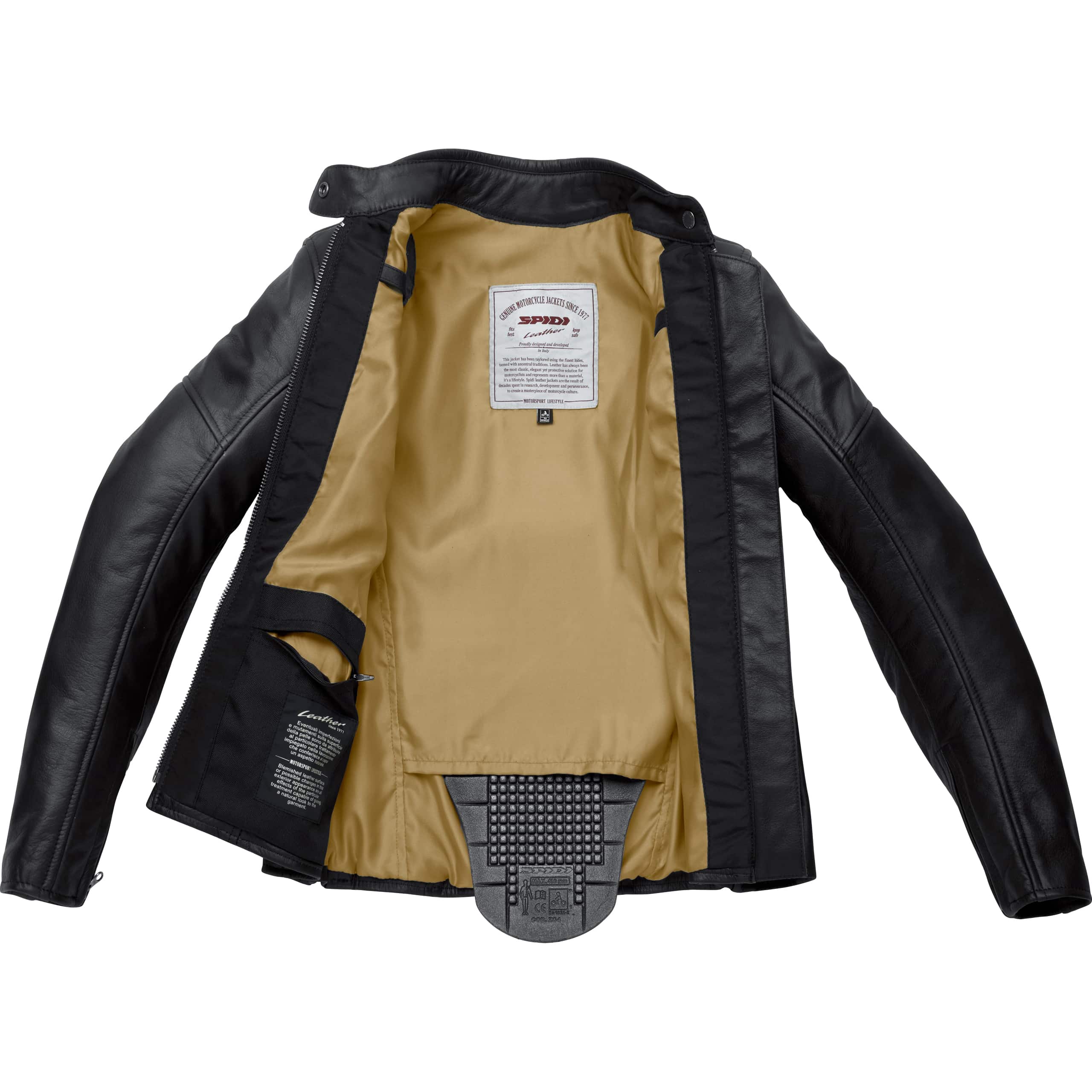 SPIDI-Rock Damen Lederjacke schwarz 34 (IT 40)-1006291999001404