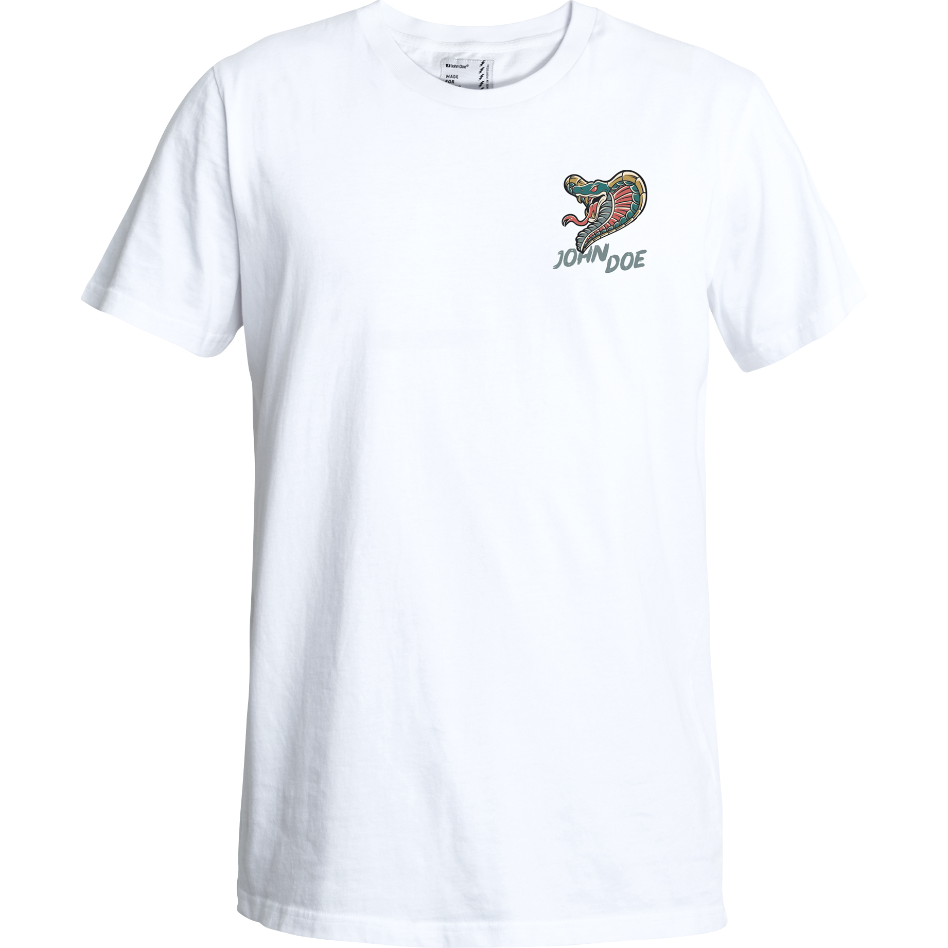 John Doe-T-Shirt Snake II weiß M-8021221999004009