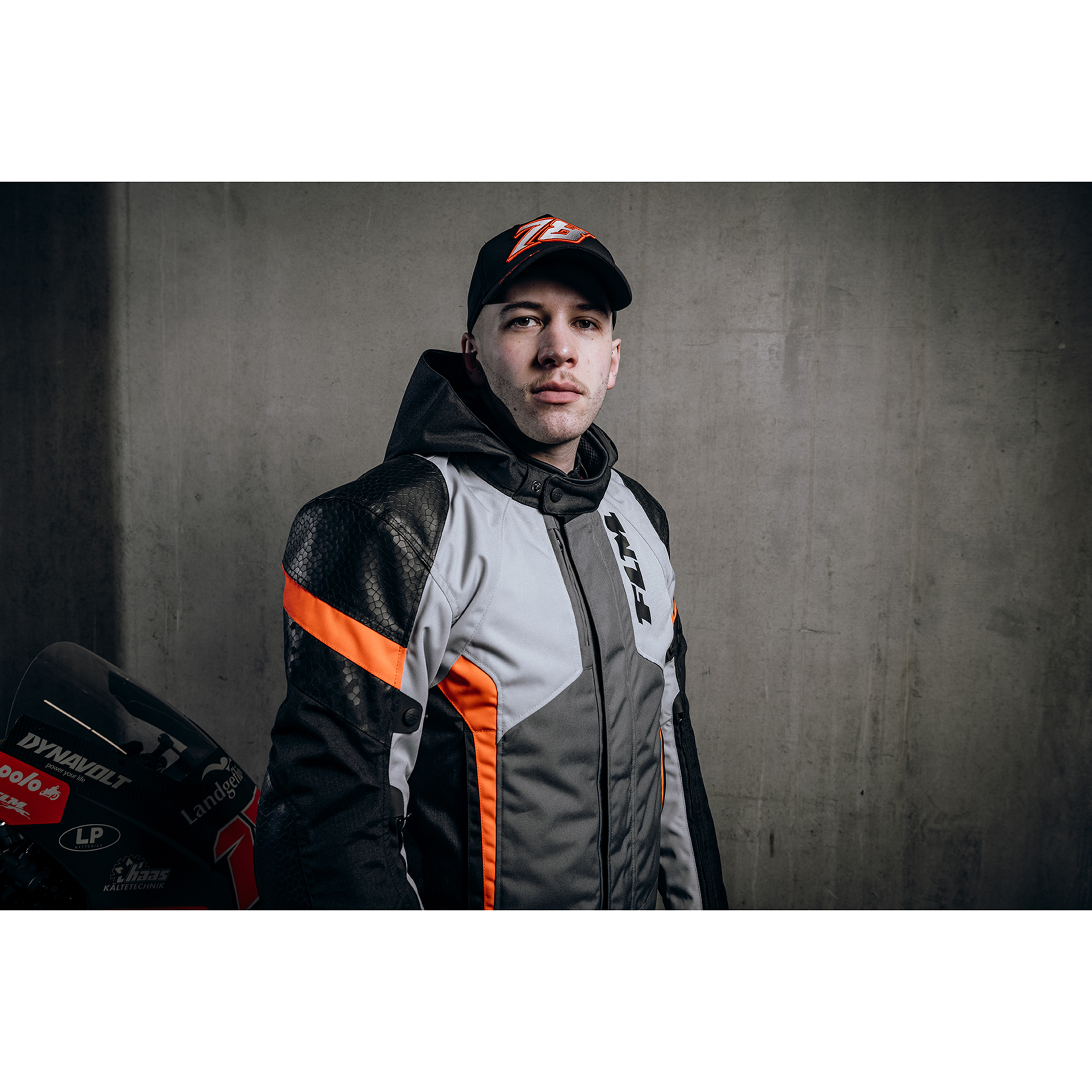 FLM-Fuel WP Textiljacke grau/rot M-2019291999002009