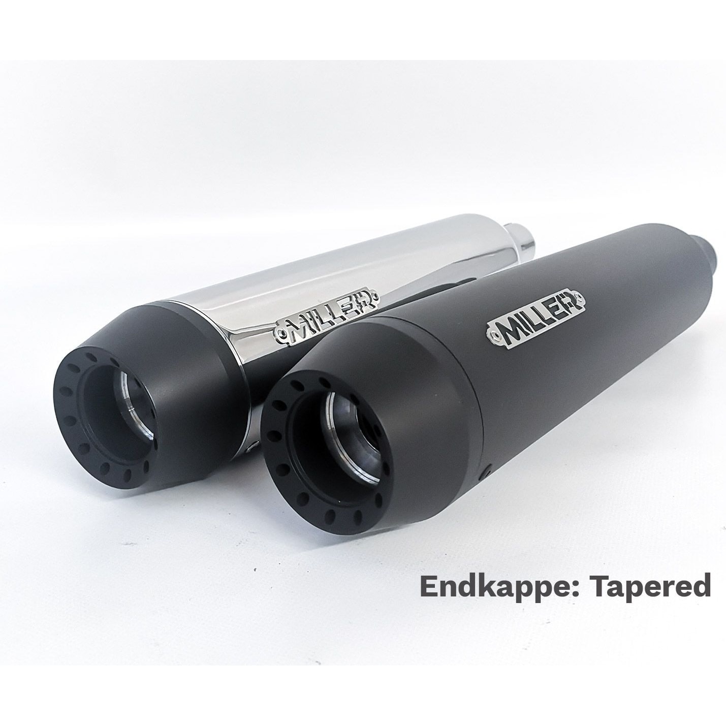 Miller Exhaust Auspuff Tapered schwarz für Triumph Street Cup 2017-2020 - Motorradteile & Ersatzteile - Auspuff