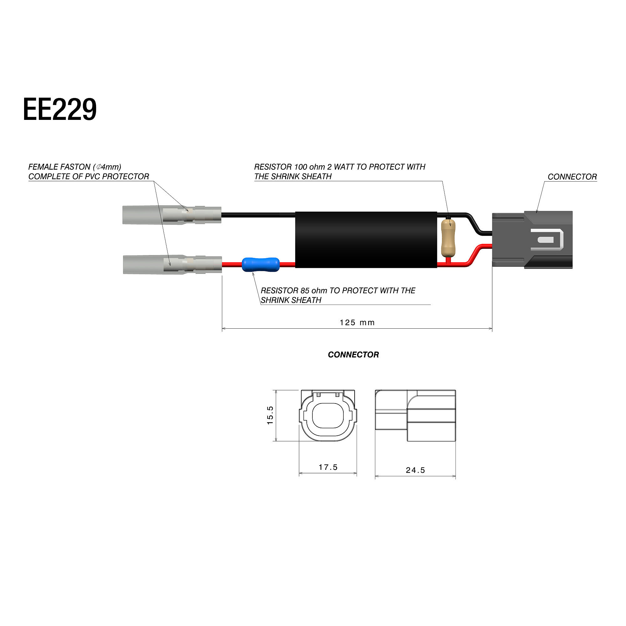 Rizoma-Adapterkabel für Blinker an OEM-Stecker-5654451022002006