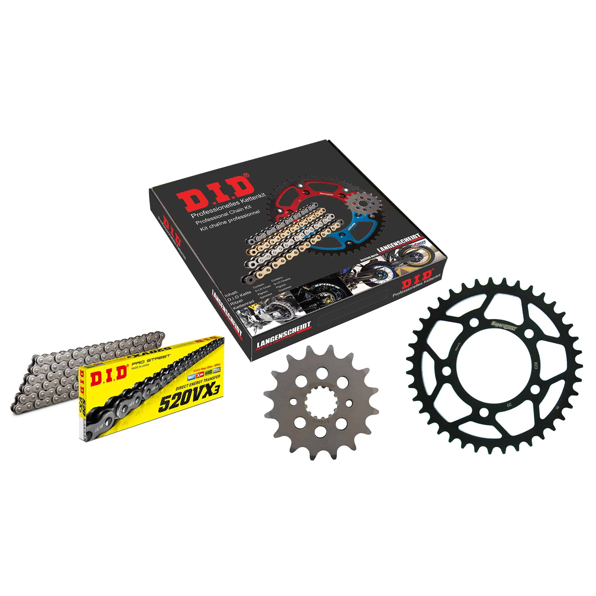 D.I.D. kettenkit 520VX3 niet X 16/39/110 für GS 500 /E/F 1994-2008
