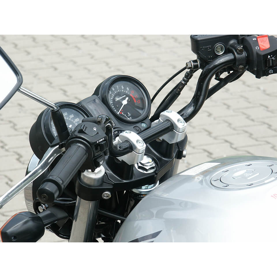 LSL handlebar relocation Ø22mm Rise-Up 17/35mm silver