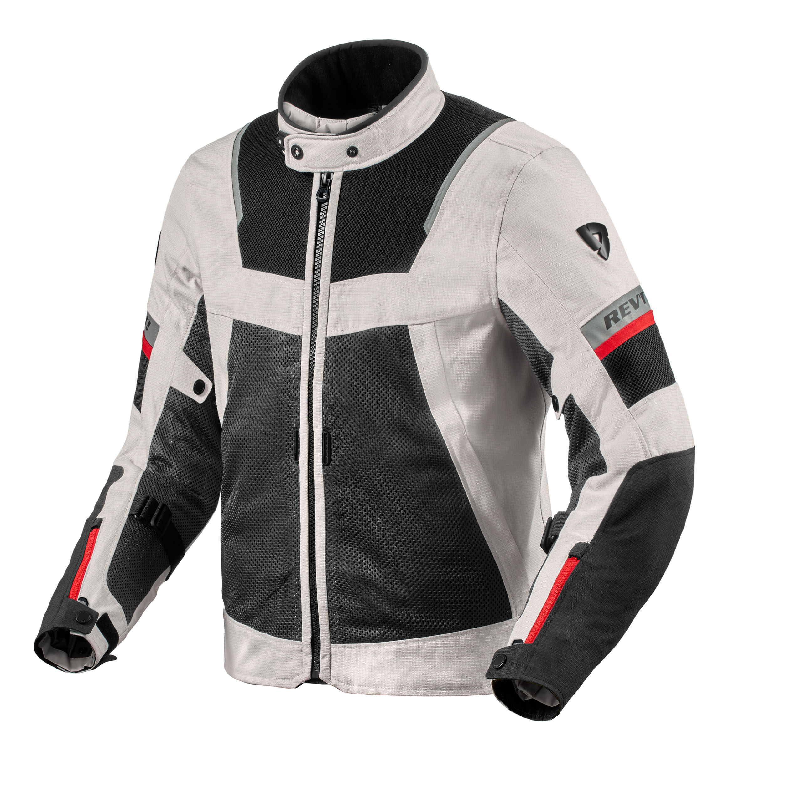 REV'IT!-Tornado 4 H2O Jacke silber/schwarz L-0002265003089010