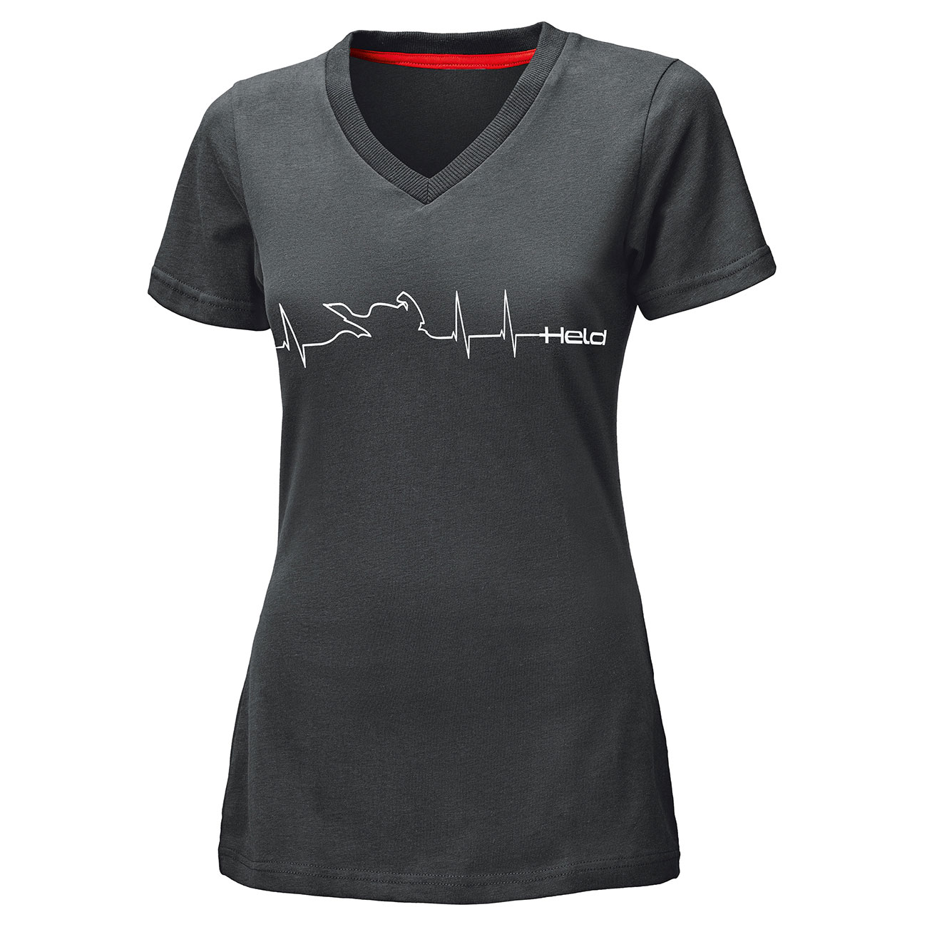 Held-Be Heroic Damen T-Shirt Design Heartbeat schwarz XL-0001170999902011