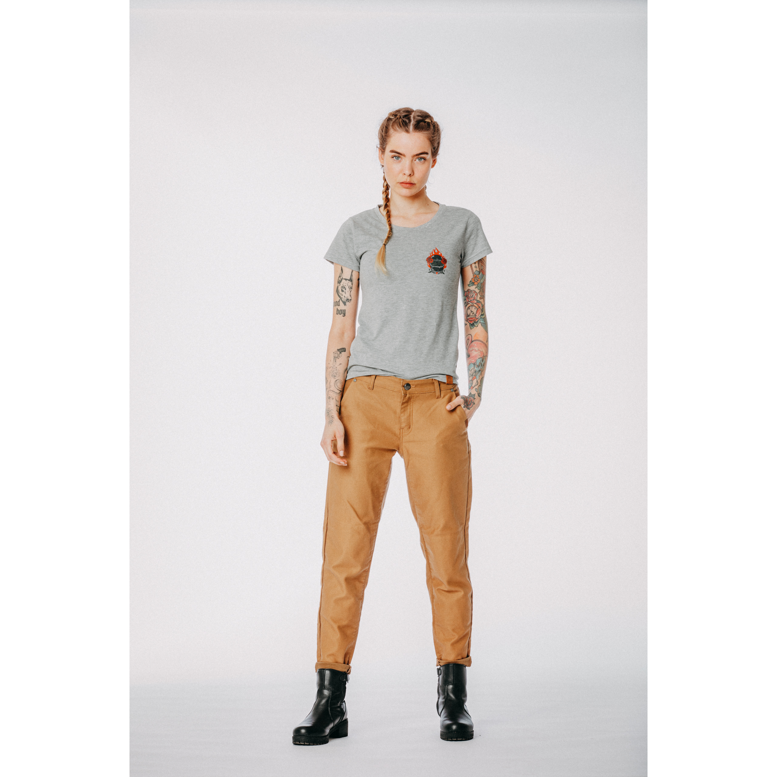 Spirit Motors-Angelic Ava Damen Textilhose beige 28/30-2100201012013223