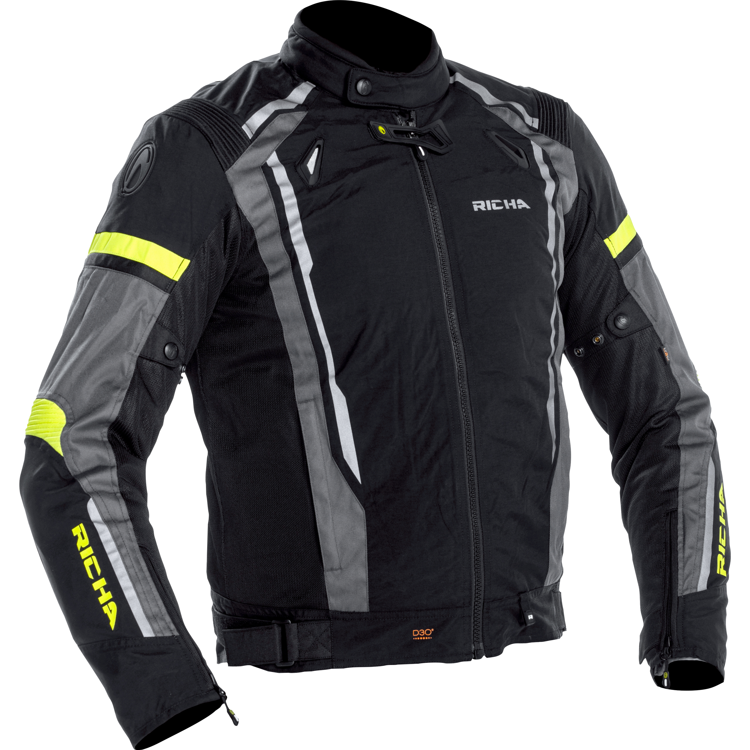 Richa-Airstream 2 Textiljacke grau/gelb XXL-2014871999009012