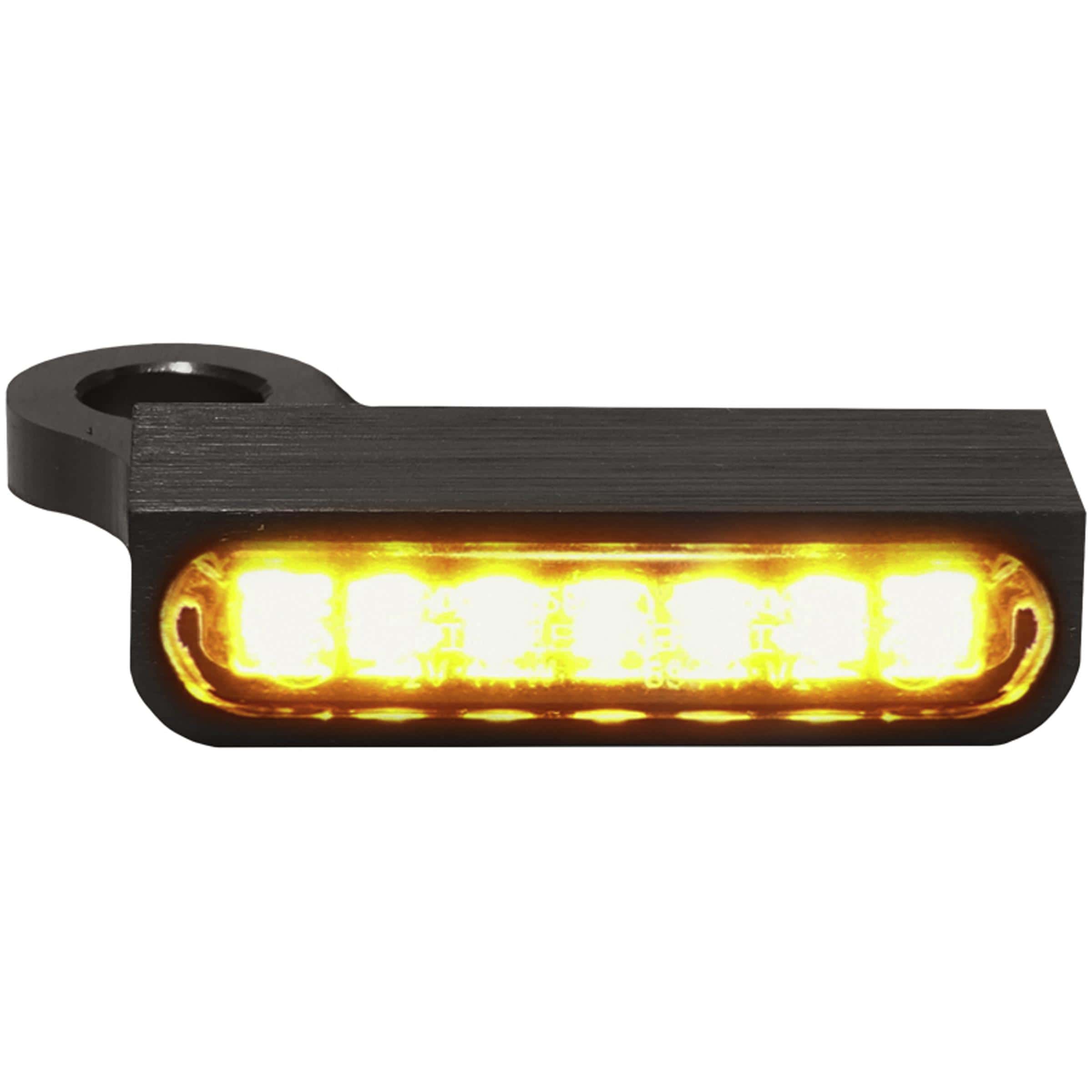 HeinzBikes LED Alu Blinkerpaar vorne für Harley Sportster 2014- schwarz - Motorradteile & Ersatzteile - Beleuchtung