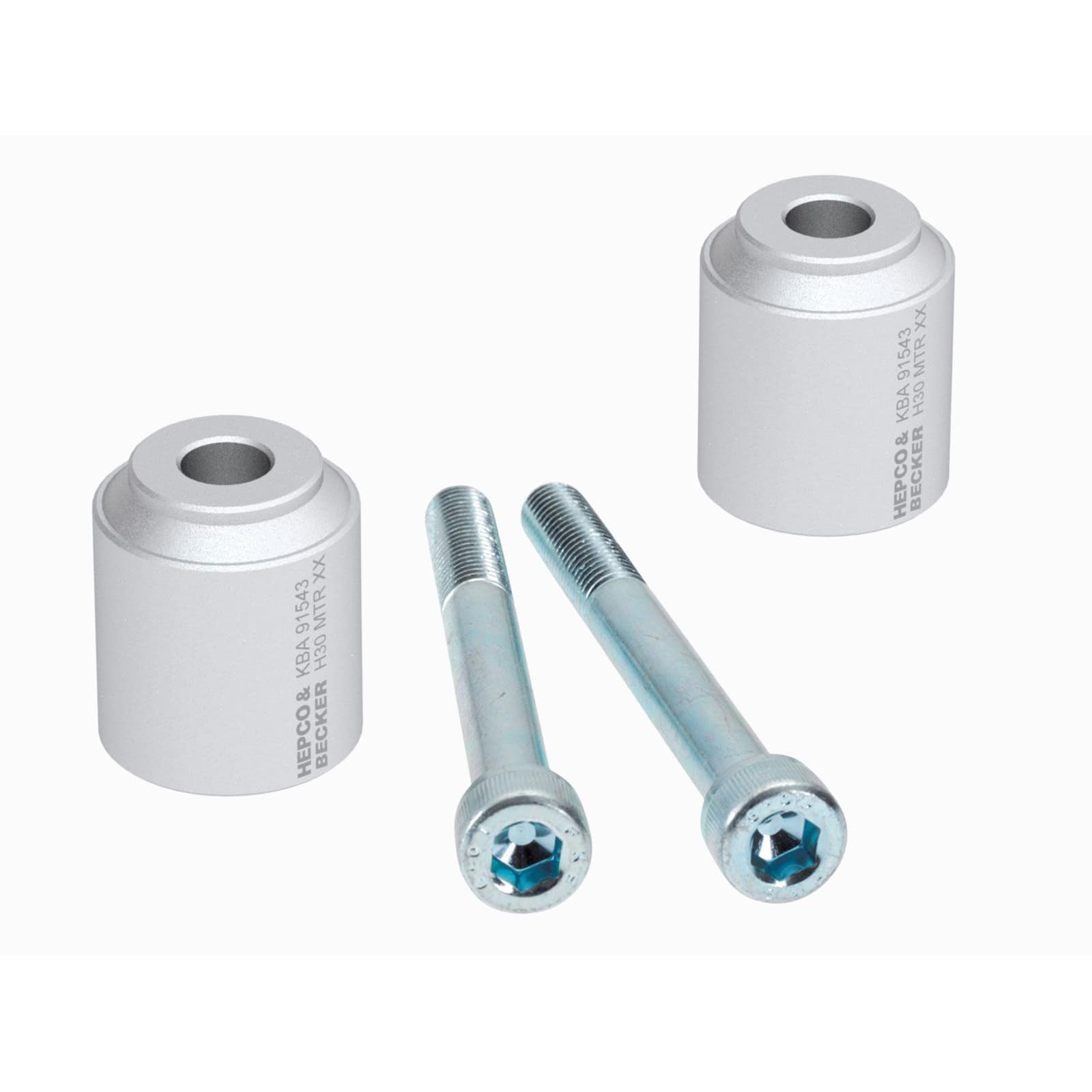 Hepco & Becker Lenkererhöhung 30mm silber für BMW F 700 GS 2012-2017 - Motorradteile & Ersatzteile - Lenker, Griffe & Hebel
