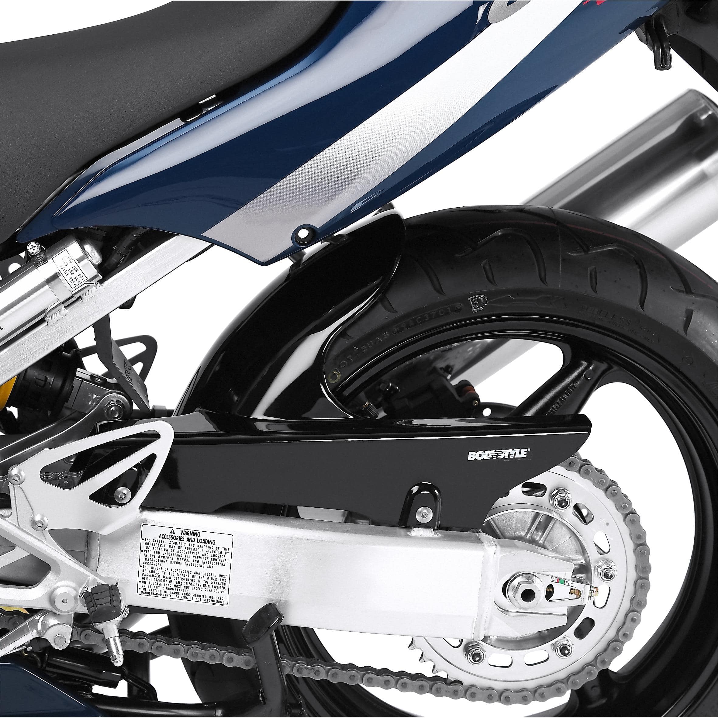 Bodystyle couverture de roue arrière Sportsline CBR 600 F 99 à 08 non peint