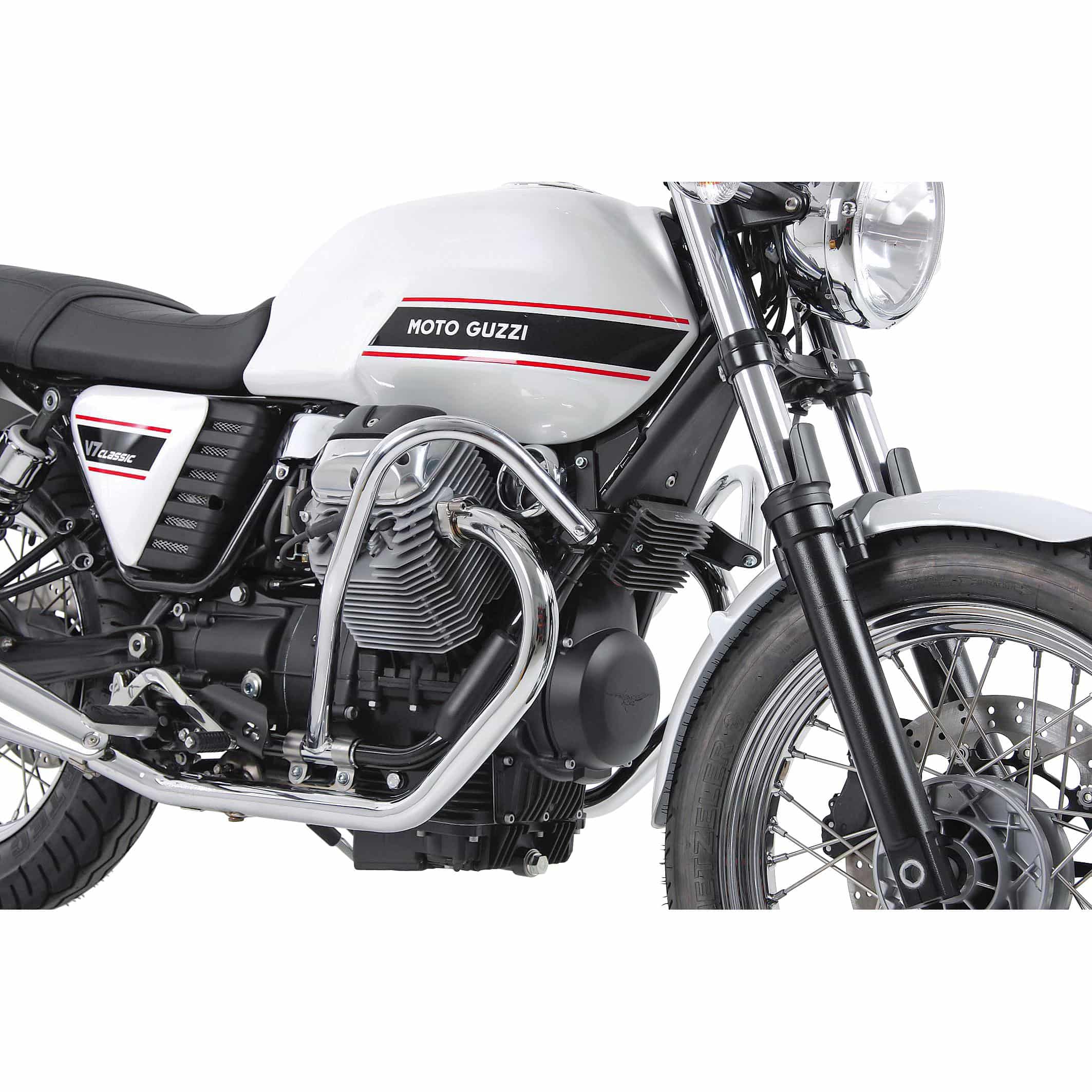 Hepco & Becker Sturzbügel chrom für Moto Guzzi V7 2008-2014 - Motorradteile & Ersatzteile - Anbauteile