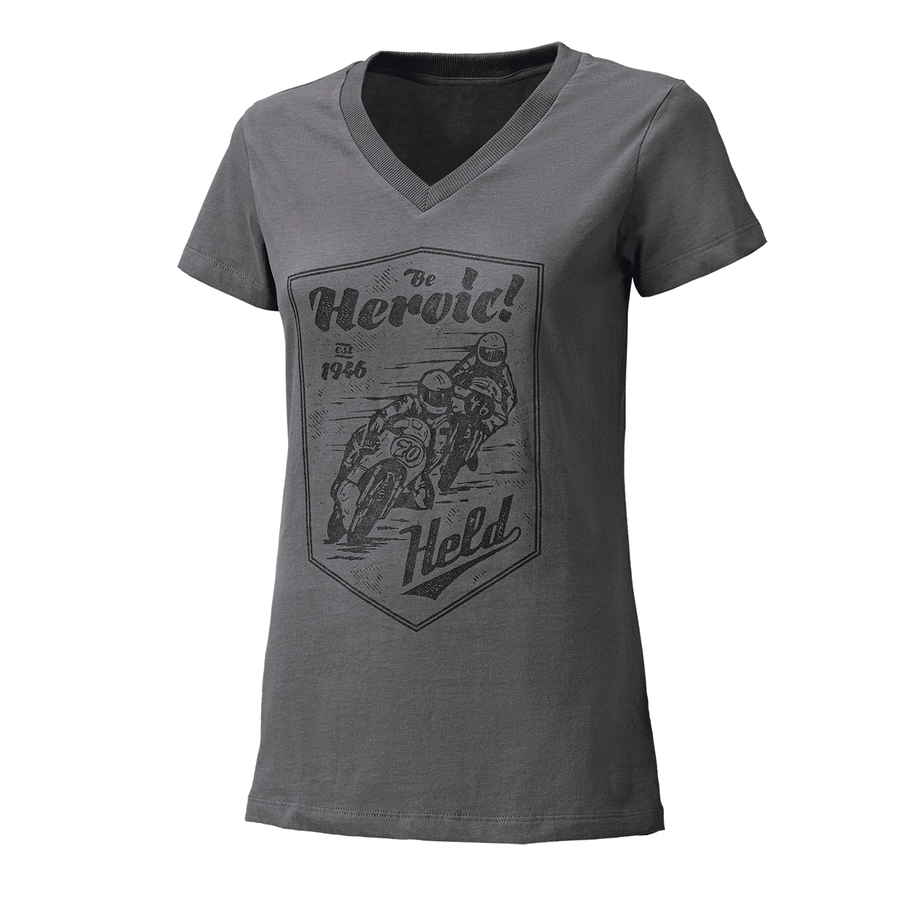 Held Be Heroic Damen T-Shirt grau S - Motorradbekleidung - Motorradbekleidung Held