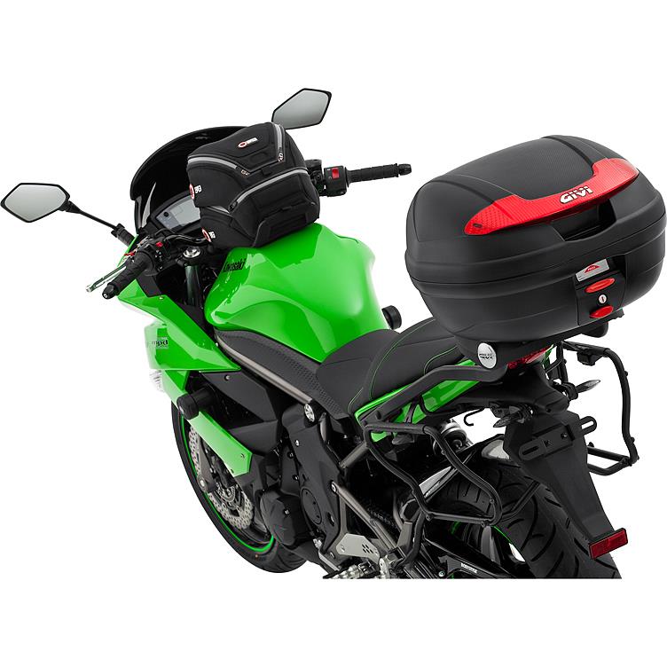 Givi-Monolock® Topcase Vision E340N2 schwarz/rot 34 Liter-5527991189001040