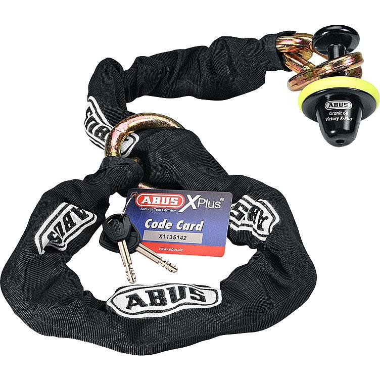 ABUS Bremsscheibenschloss mit Kette 68/12KS120 black-Loop - Motorradzubehör - Diebstahlschutz