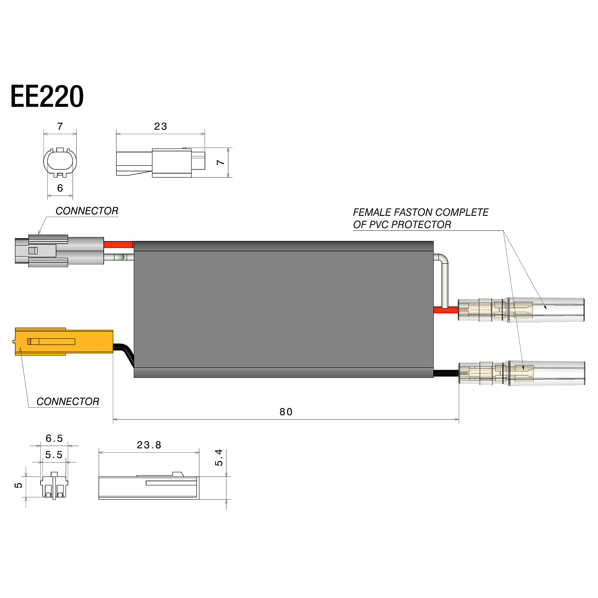 Rizoma-Adapterkabel für Spiegelblinker an OEM-Stecker-5697121022003001