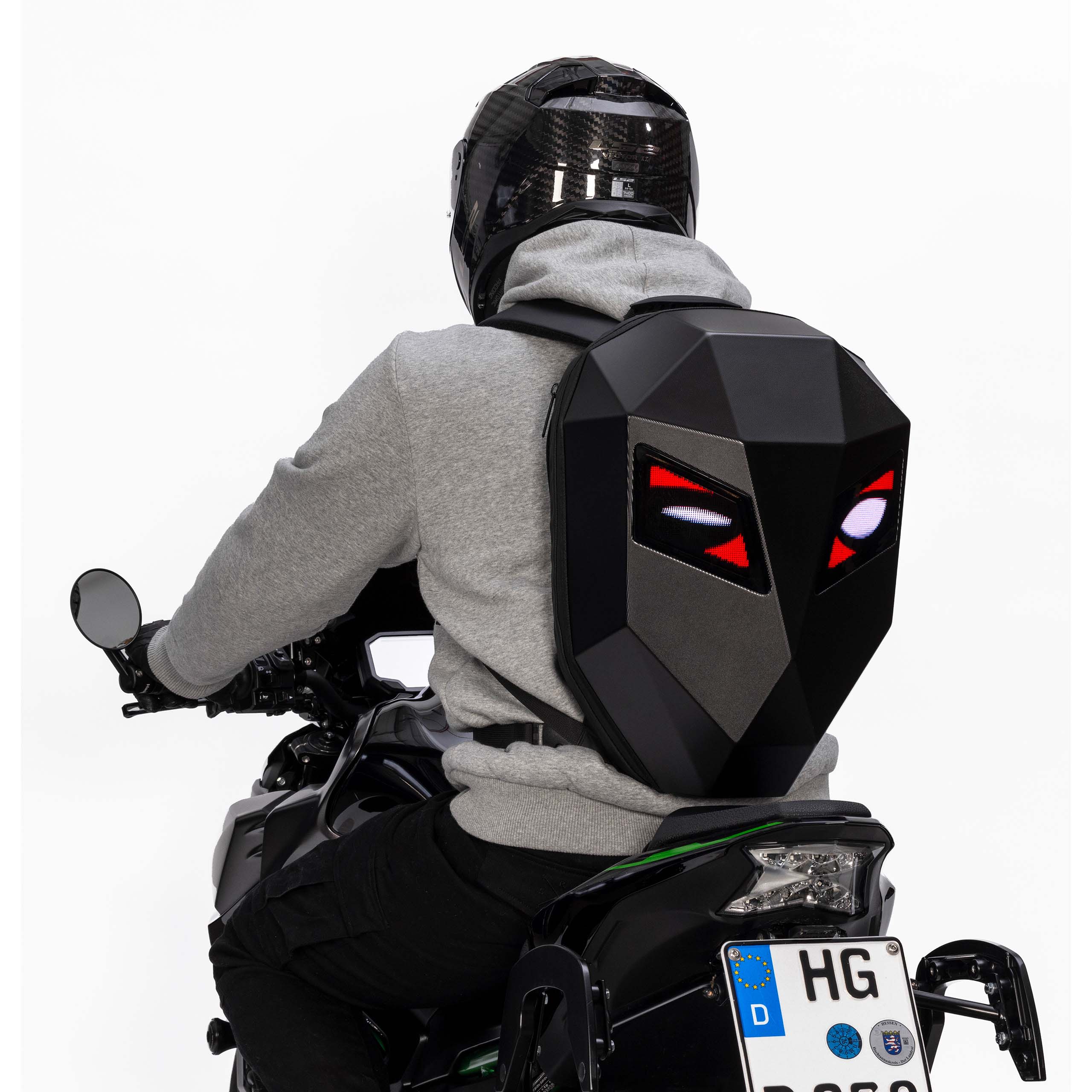 POLO-LED Rucksack Hartschale schwarz 36 x 18 x 49 cm-0000652190000000