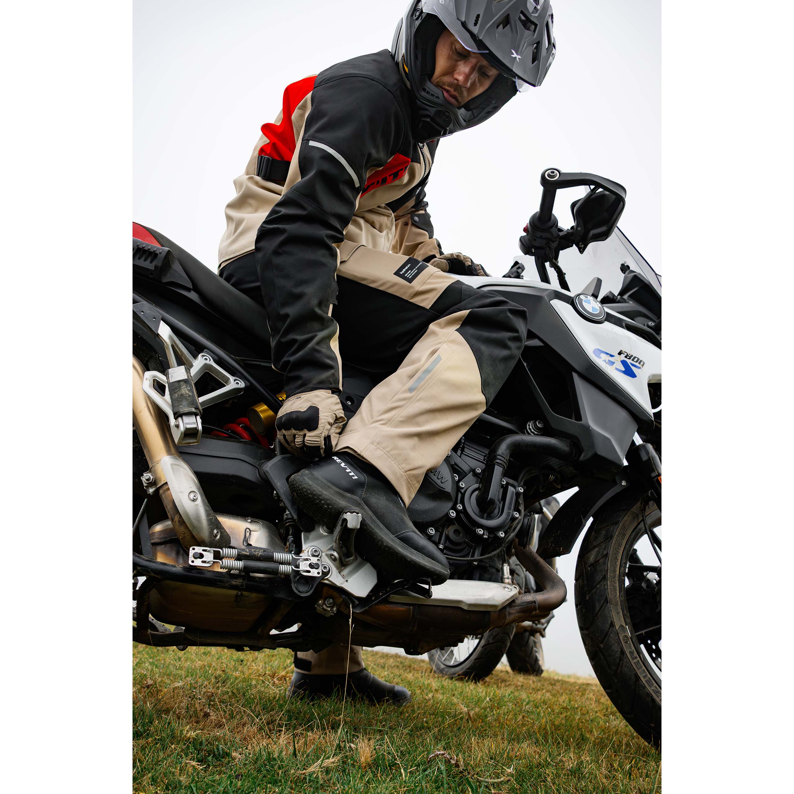 REV'IT!-Convergent H2O Jacke sand/rot-0002063999169