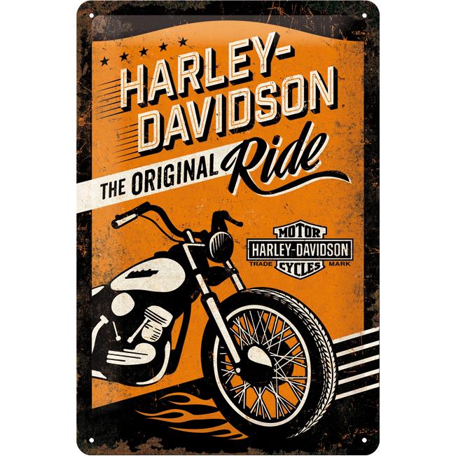 Nostalgic-Art Blechschild 20 x 30 "Harley-Davidson The Original Ride" - Motorradzubehör - Geschenkideen