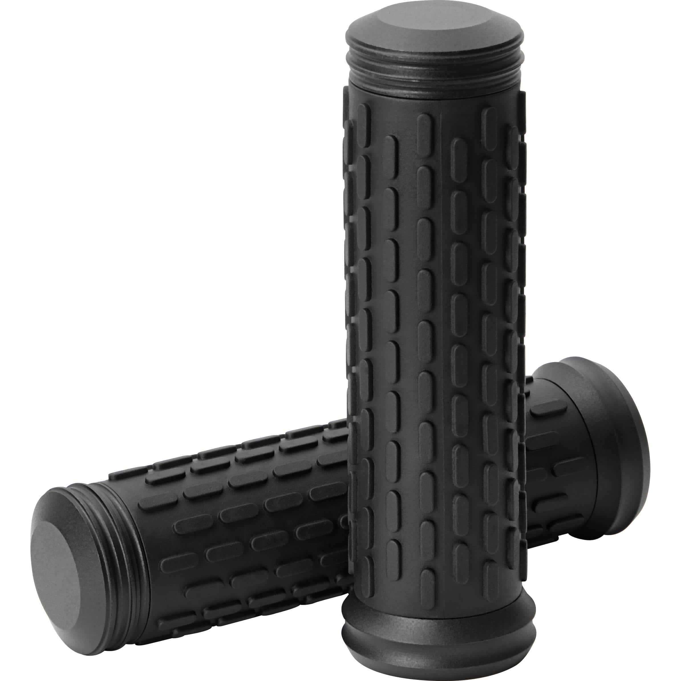 Hashiru Griffgummipaar ST06 mit Aluenden für 25,4mm schwarz - Motorradteile & Ersatzteile - Lenker, Griffe & Hebel