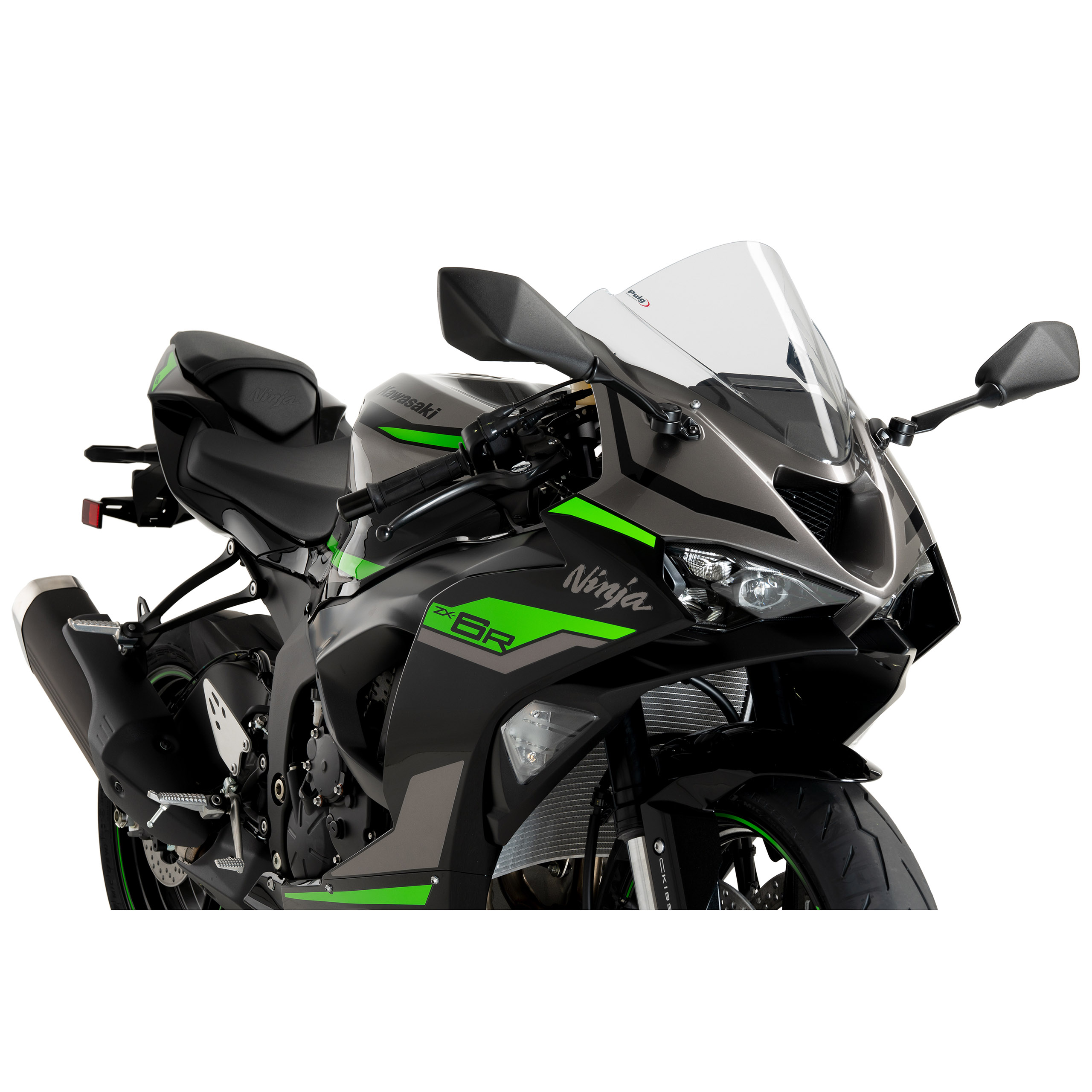 Puig Verkleidungsscheibe Z-Racer klar für Kawasaki ZX-6 R 2024- - Motorradteile & Ersatzteile - Verkleidungen & Abdeckungen