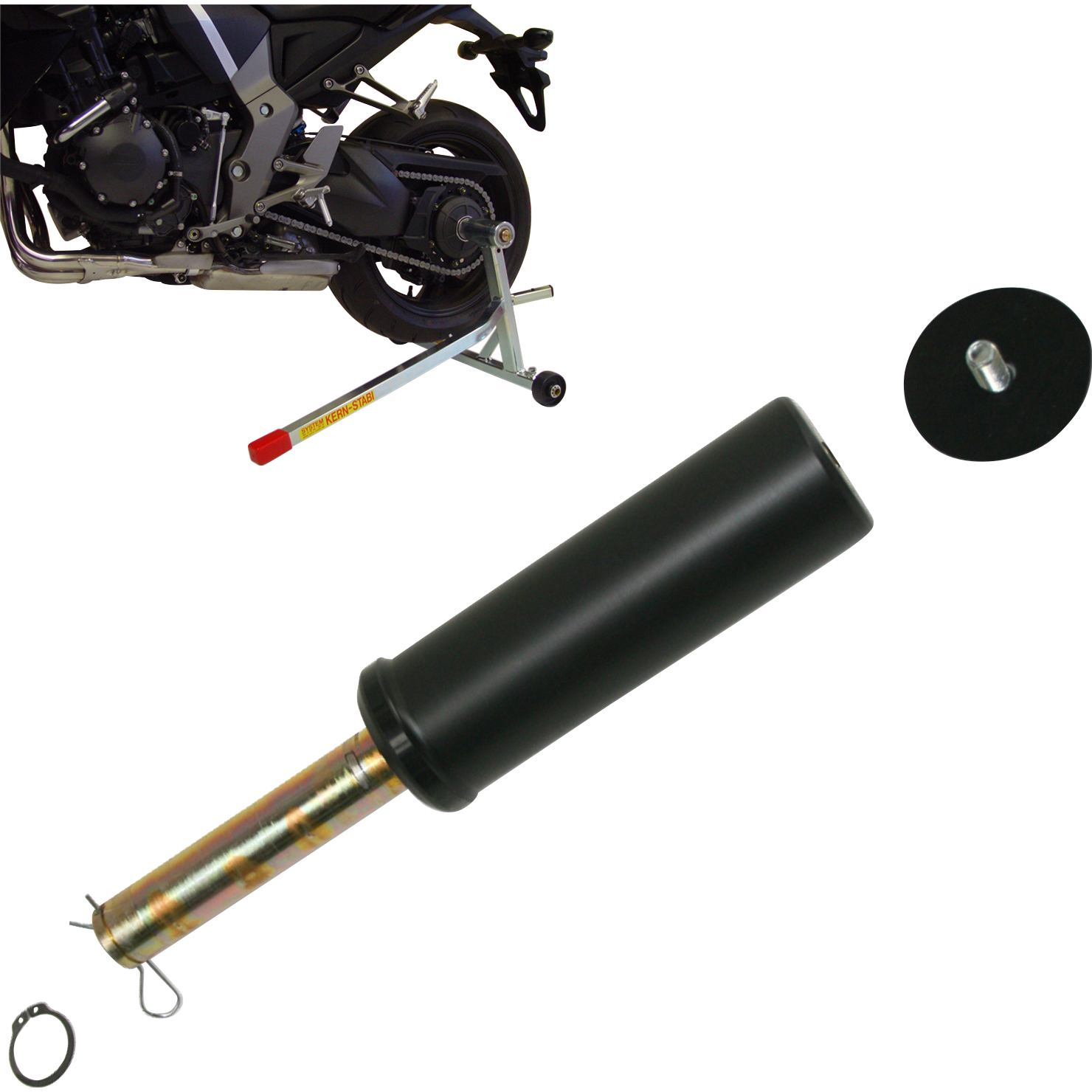 Kern-Stabi-Aufnahmedorn für Einarmständer 2020 Ø53,5x170mm für BMW R/K-5529541149001530