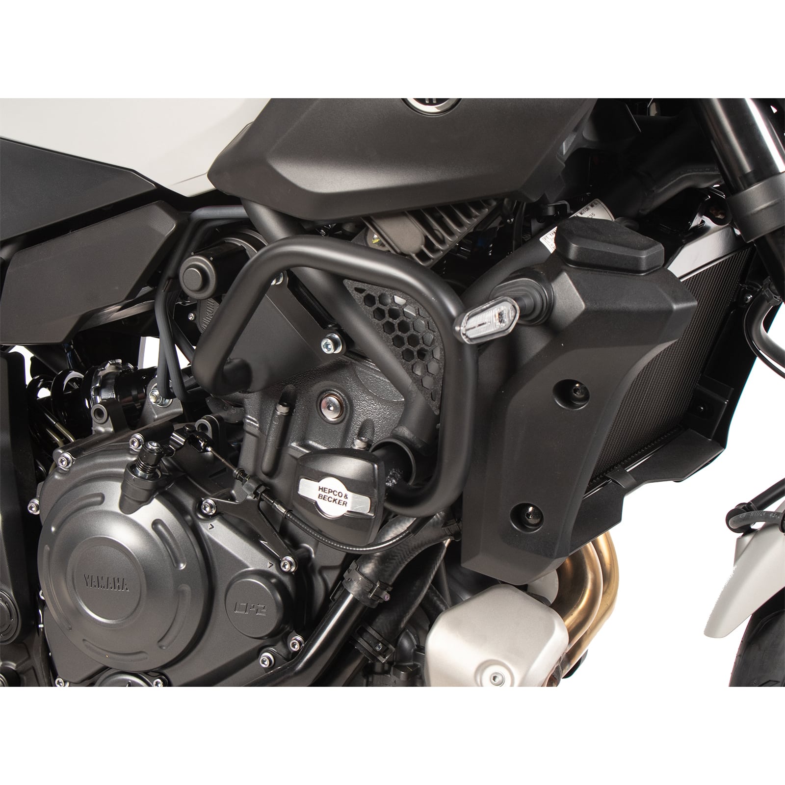 Hepco & Becker Sturzbügel schwarz mit Pads für Yamaha MT-07 2025- - Motorradteile & Ersatzteile - Anbauteile