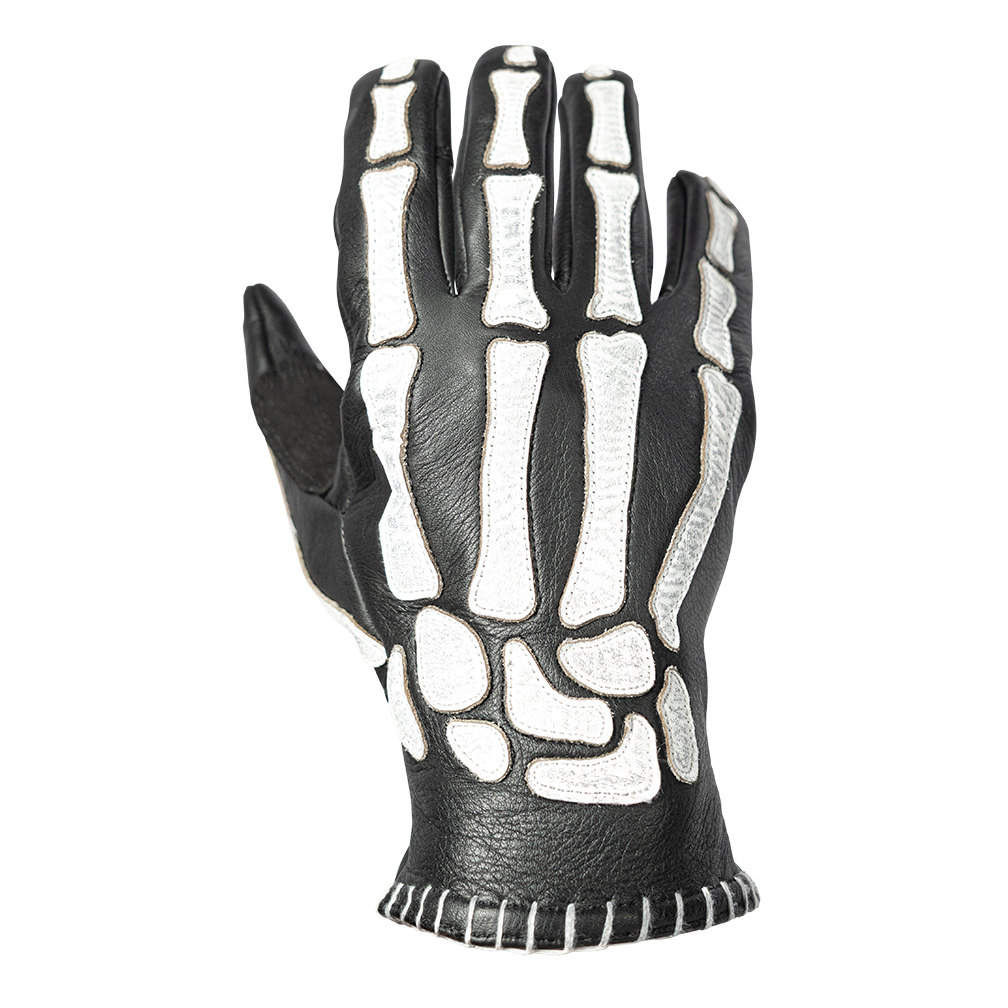 John Doe Skeletor Handschuh schwarz/weiß XS - Motorradbekleidung - Lifestyle Motorradbekleidung