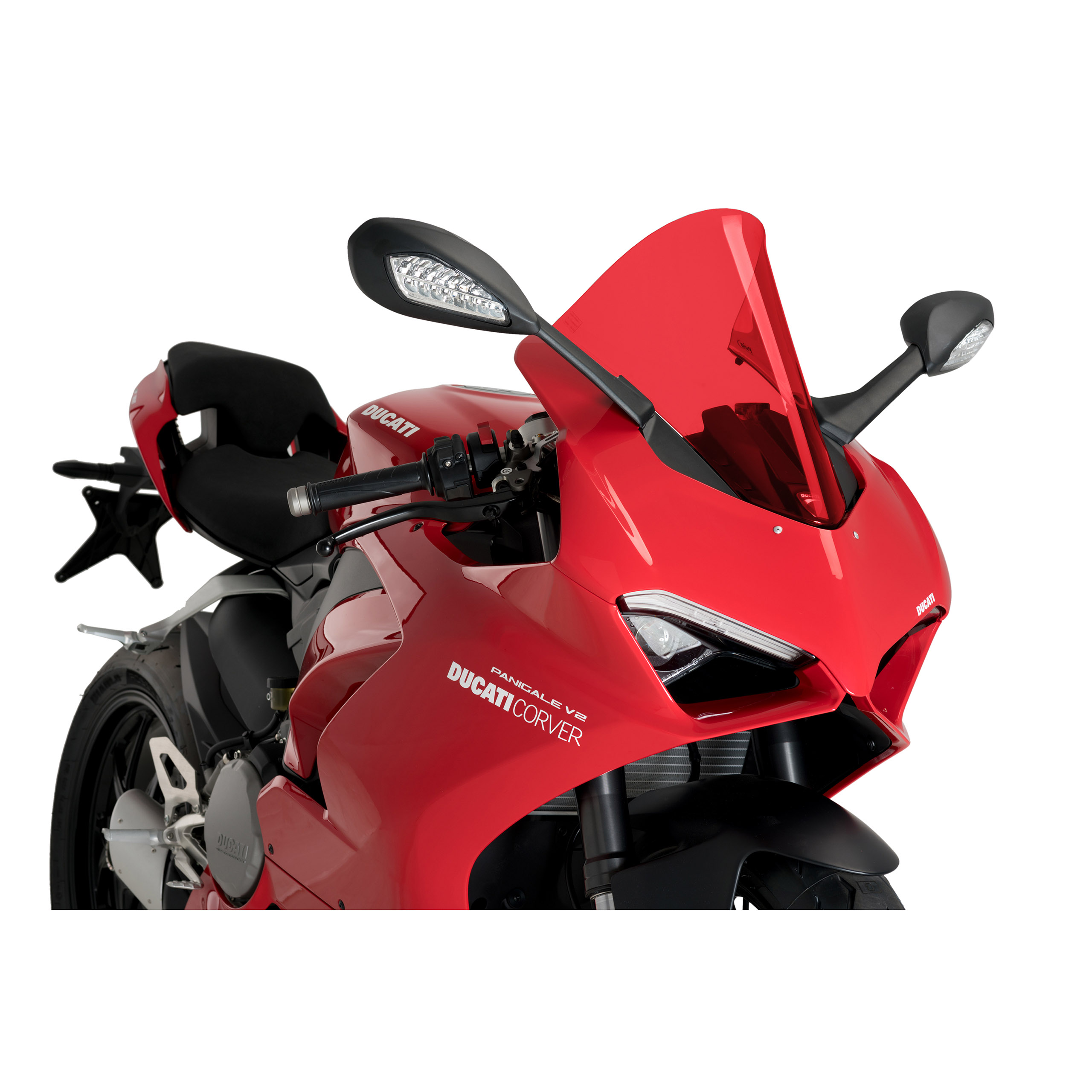 Puig Verkleidungsscheibe R-Racer rot für Ducati Panigale V2/V4 20 - Motorradteile & Ersatzteile - Verkleidungen & Abdeckungen