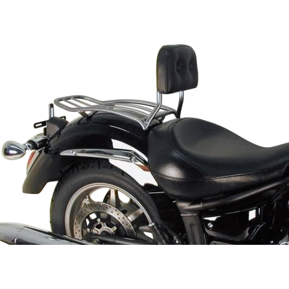 Hepco & Becker Solorack mit Rückenpolster chrom für Yamaha XVS 1300 Midnigh - Motorradzubehör - Motorradgepäck