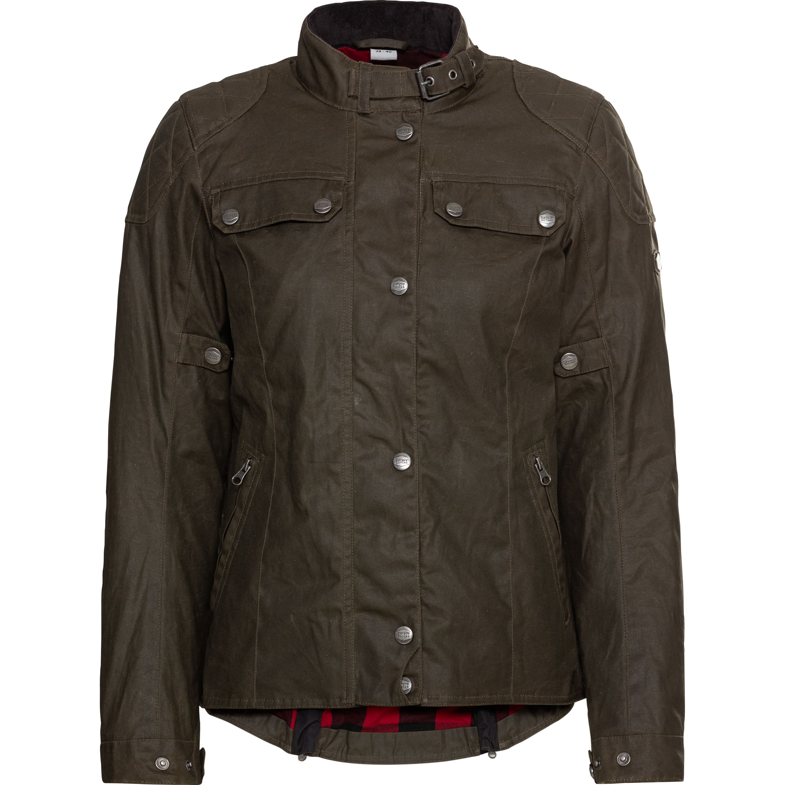 Spirit Motors-Dolly Damen Biker Wachsjacke-2016761999026109