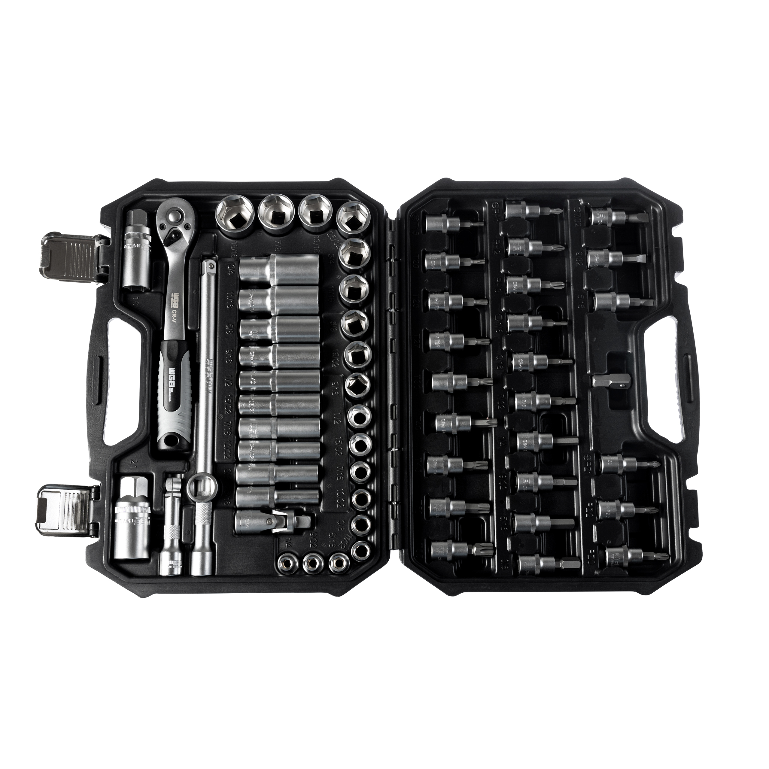 WGB-10mm (3/8") Steckschlüsselsatz Zoll 61-teilig-5753081158000291