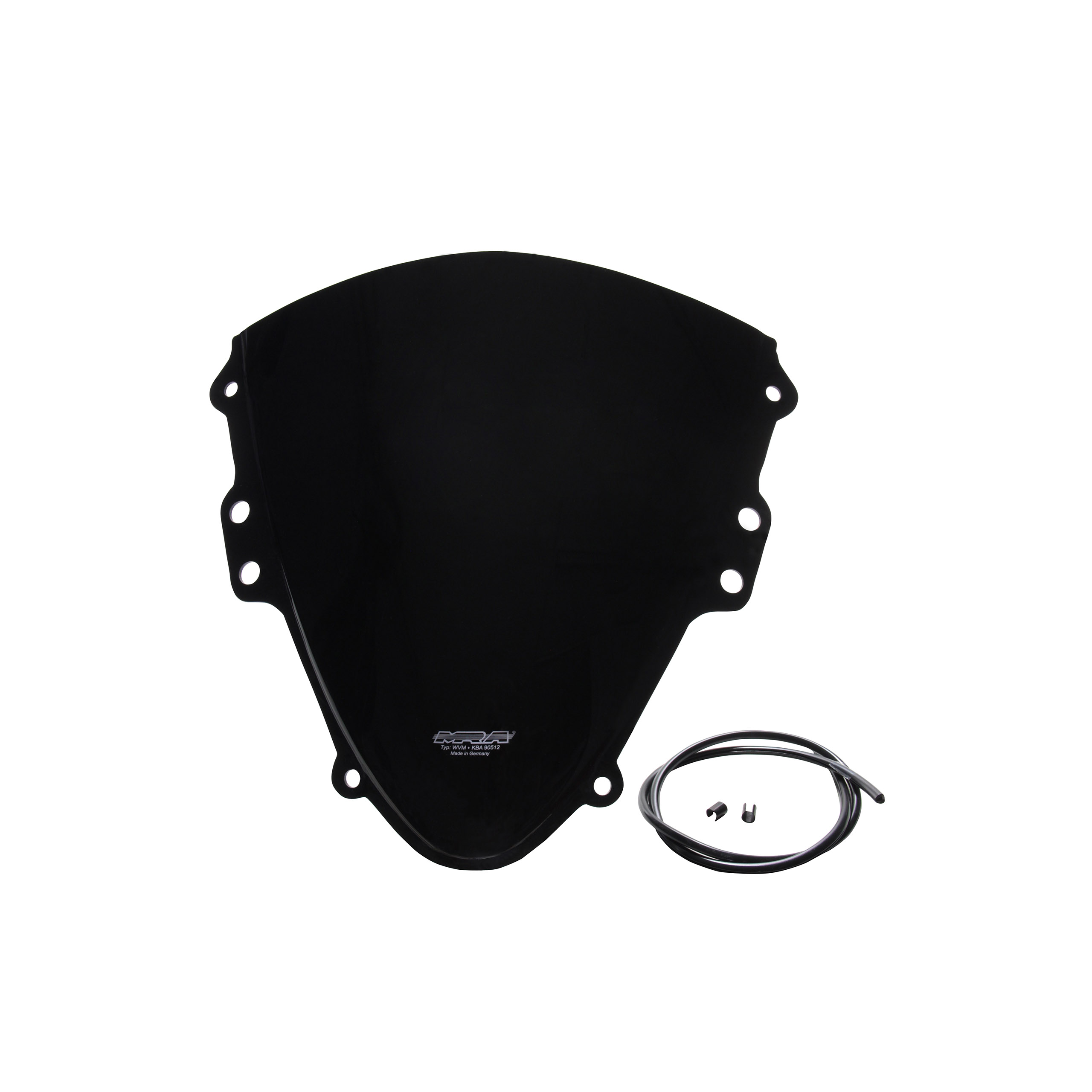 MRA Verkleidungsscheibe Originalform O schwarz für GSX-R 600/750 - Motorradteile & Ersatzteile - Anbauteile