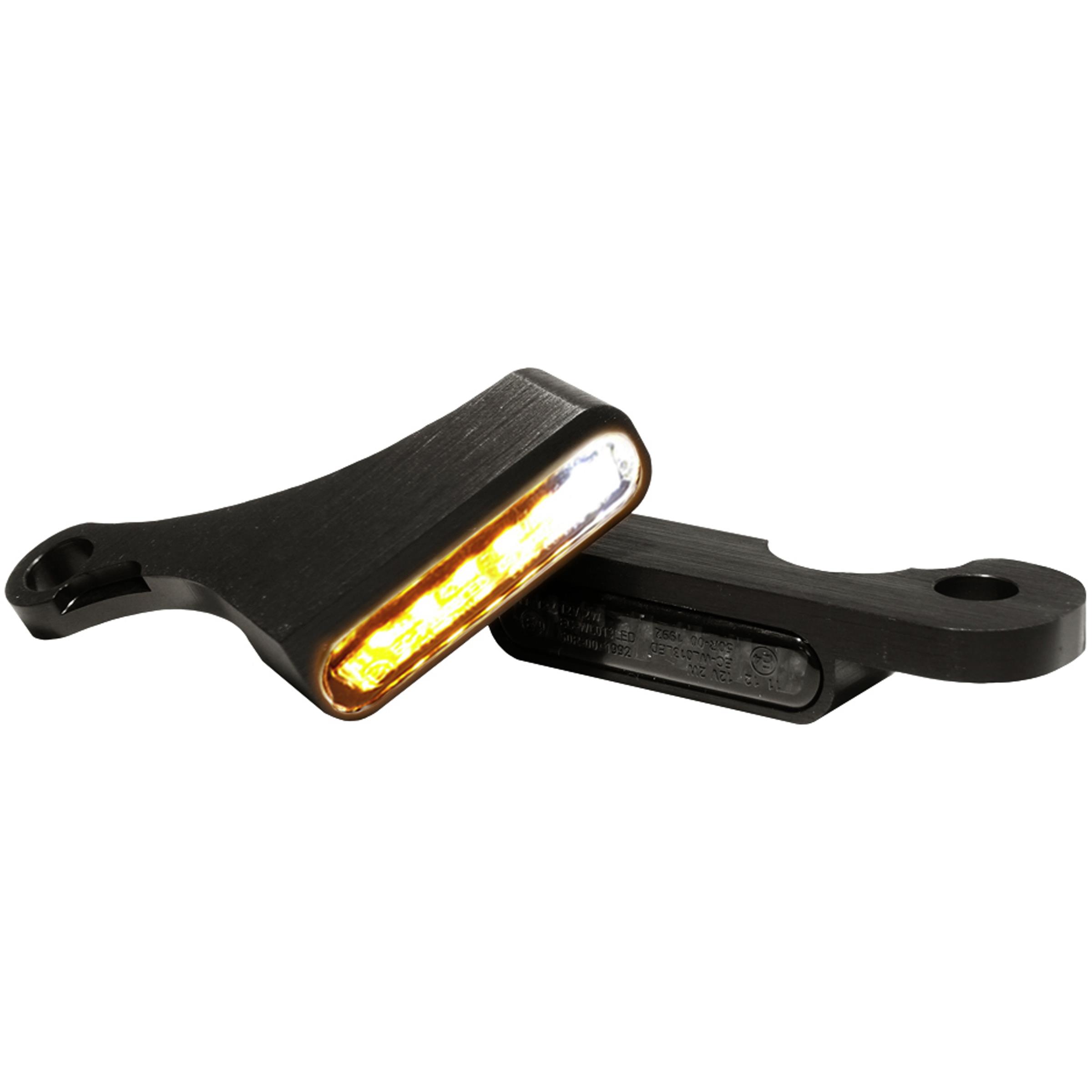 HeinzBikes LED Alu Blinker/Positionspaar Harley Softail 2018- schwarz - Motorradteile & Ersatzteile - Beleuchtung