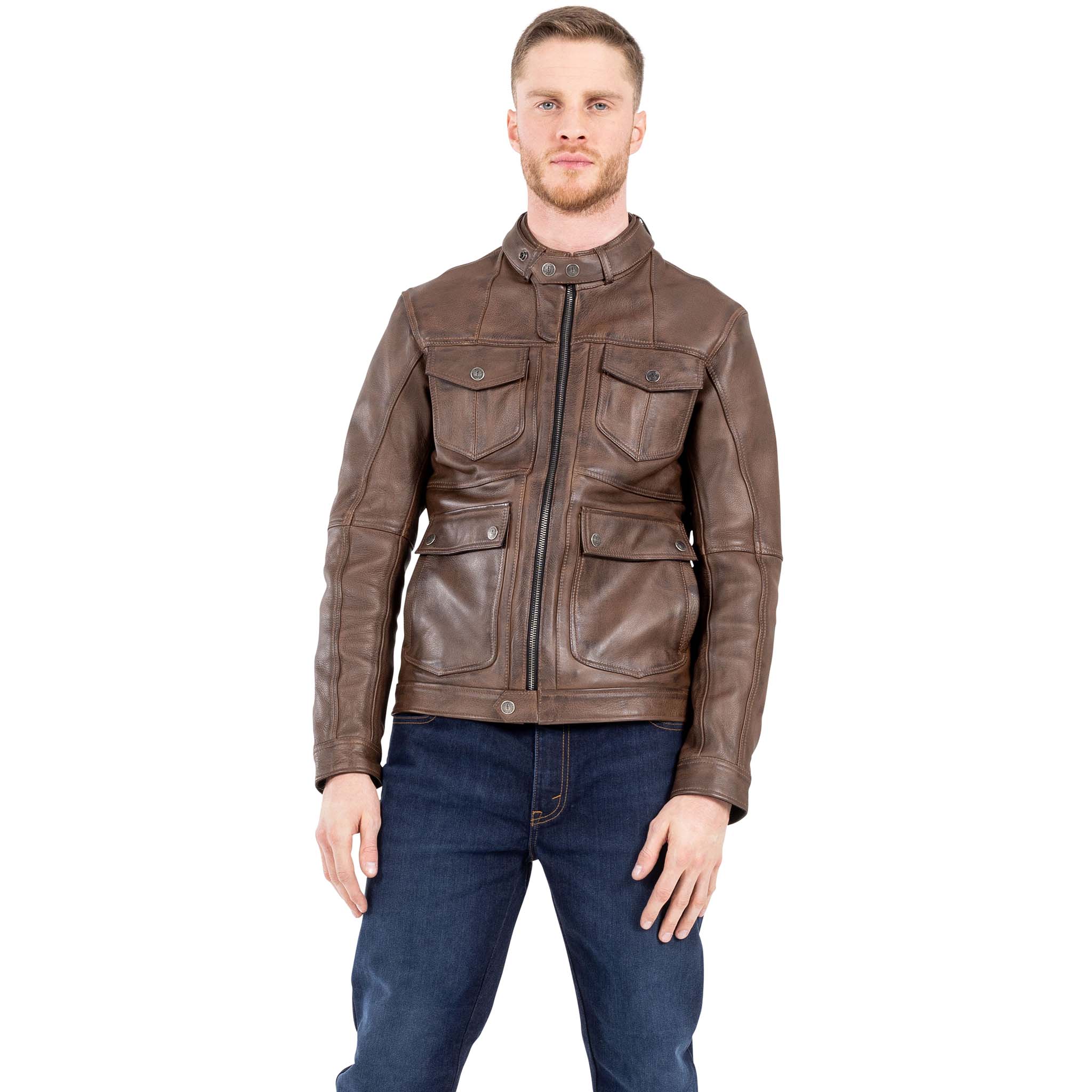 John Doe-Drifter Lederjacke braun 4XL-1000331999006014