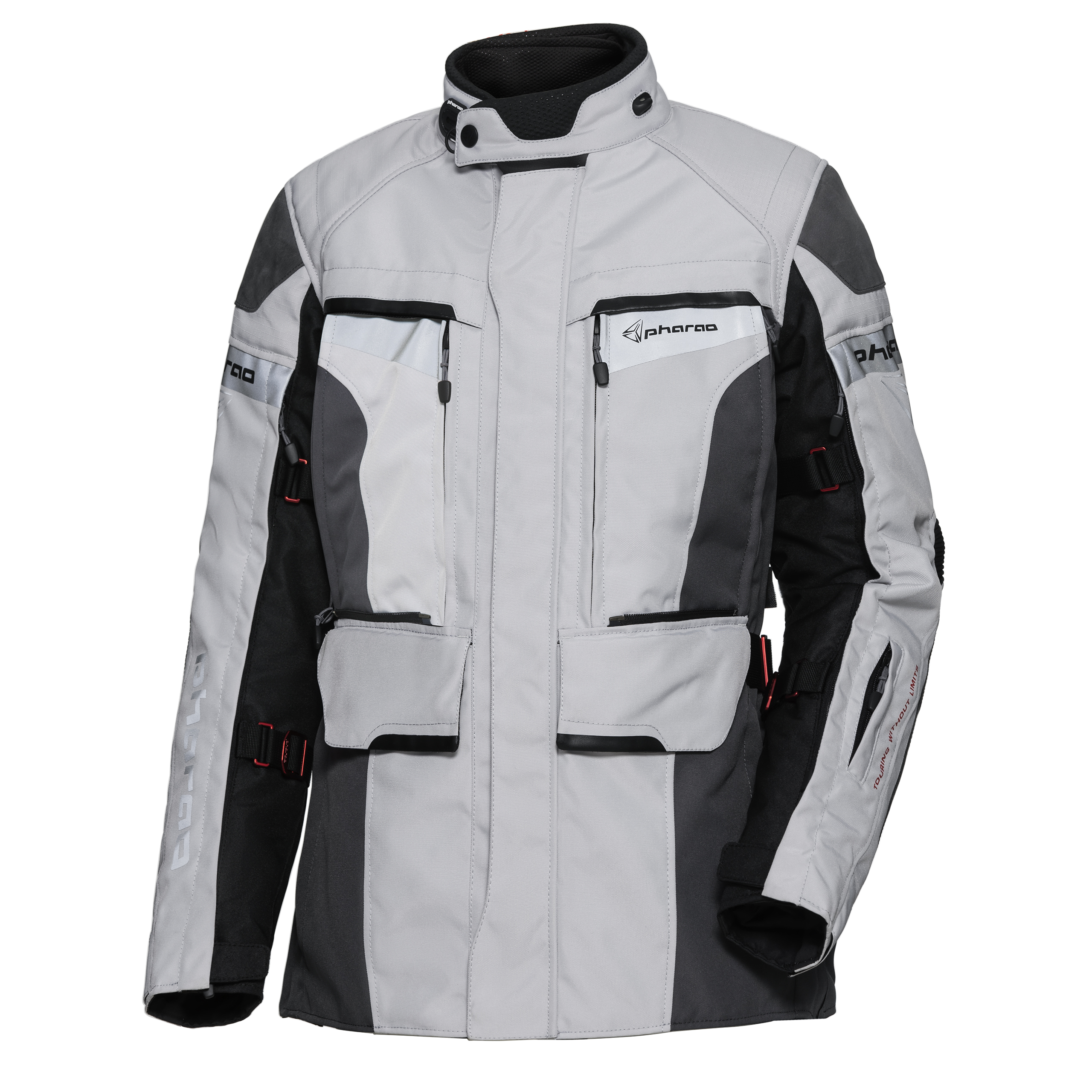 Pharao Tura WP Adv. Damen Textil-/Lederjacke hellgrau S - Motorradbekleidung - Touring Motorradbekleidung