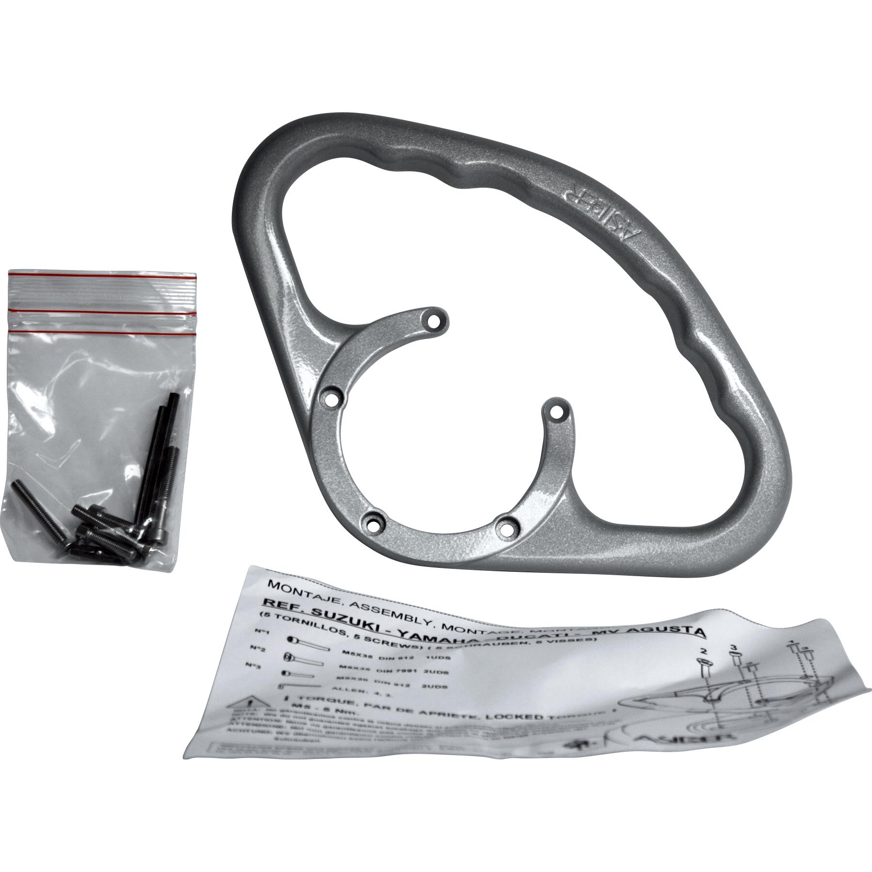 DuoDrive Beifahrerhaltegriff 5 Schrauben DR 01 S silber - Motorradteile & Ersatzteile - Lenker, Griffe & Hebel