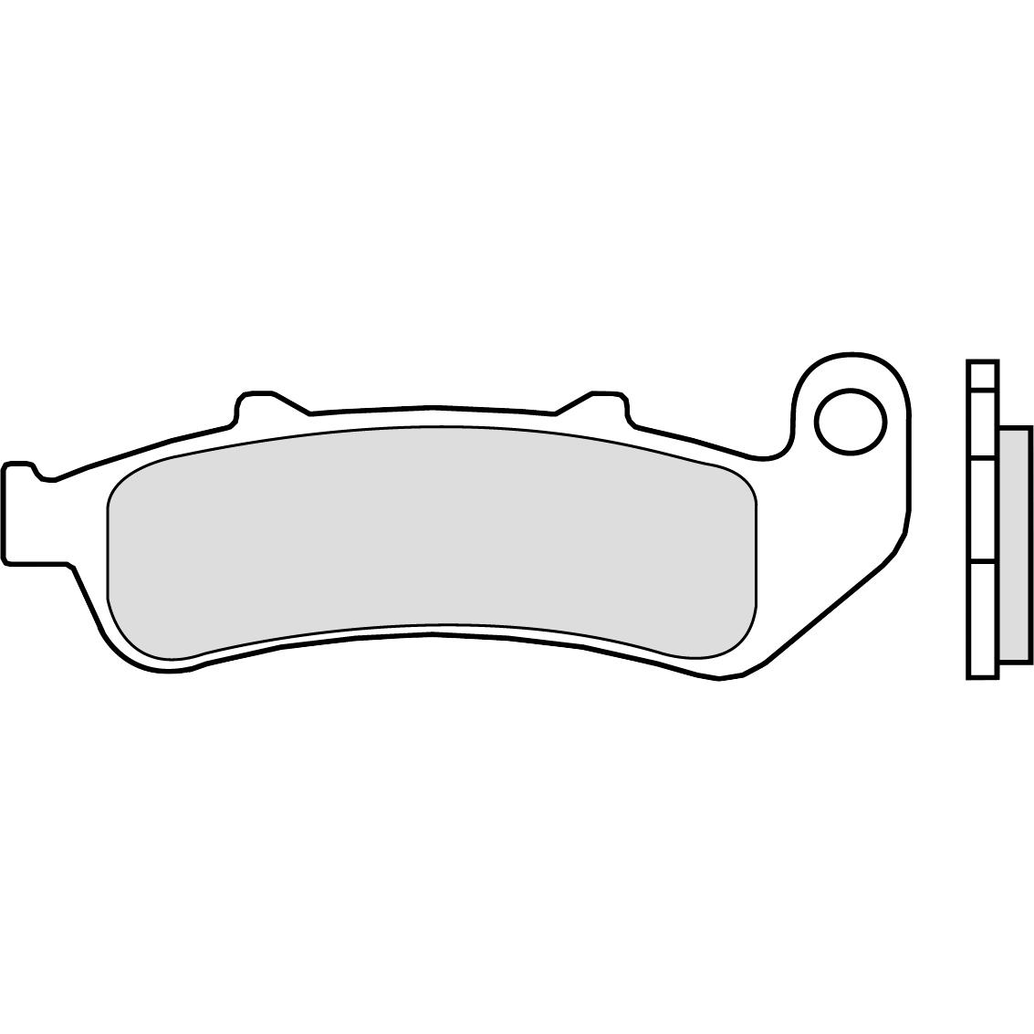Brembo Bremsbeläge Sintermetall 07HO39.SA vorne 125,5x44,3x8,7mm - Motorradteile & Ersatzteile - Bremsen