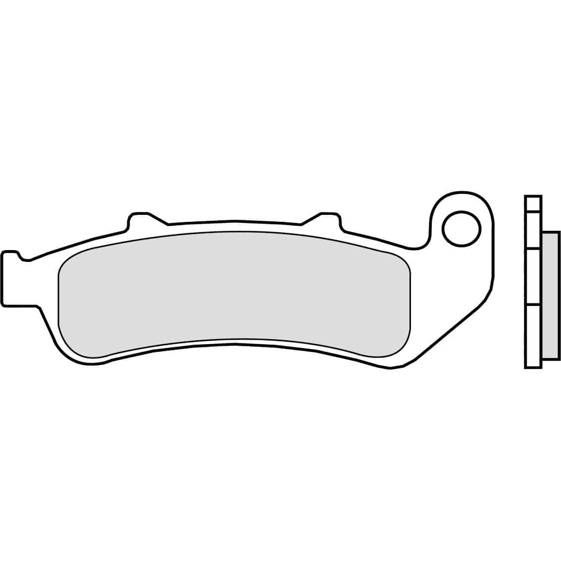 Brembo Bremsbeläge Sintermetall 07HO39.SA vorne 125,5x44,3x8,7mm - Motorradteile & Ersatzteile - Bremsen