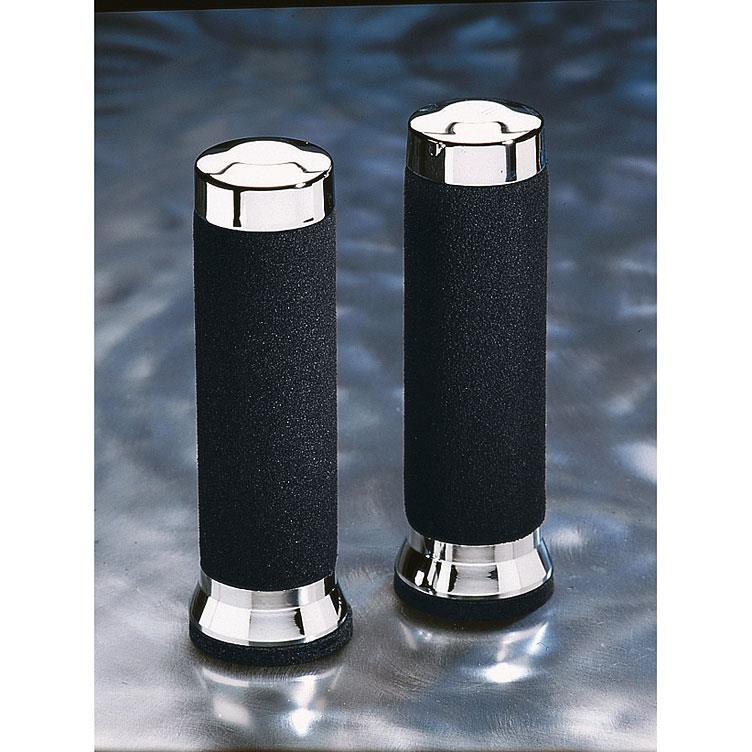 Hashiru-Schaumgriffpaar ST10 mit Chromkappen für 22mm-5032821086000100