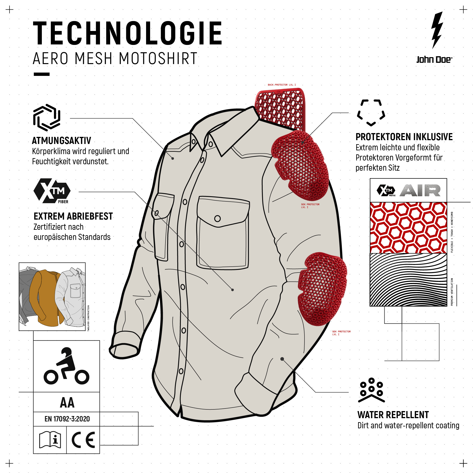 John Doe-Aero Mesh Motoshirt-0001674005001010