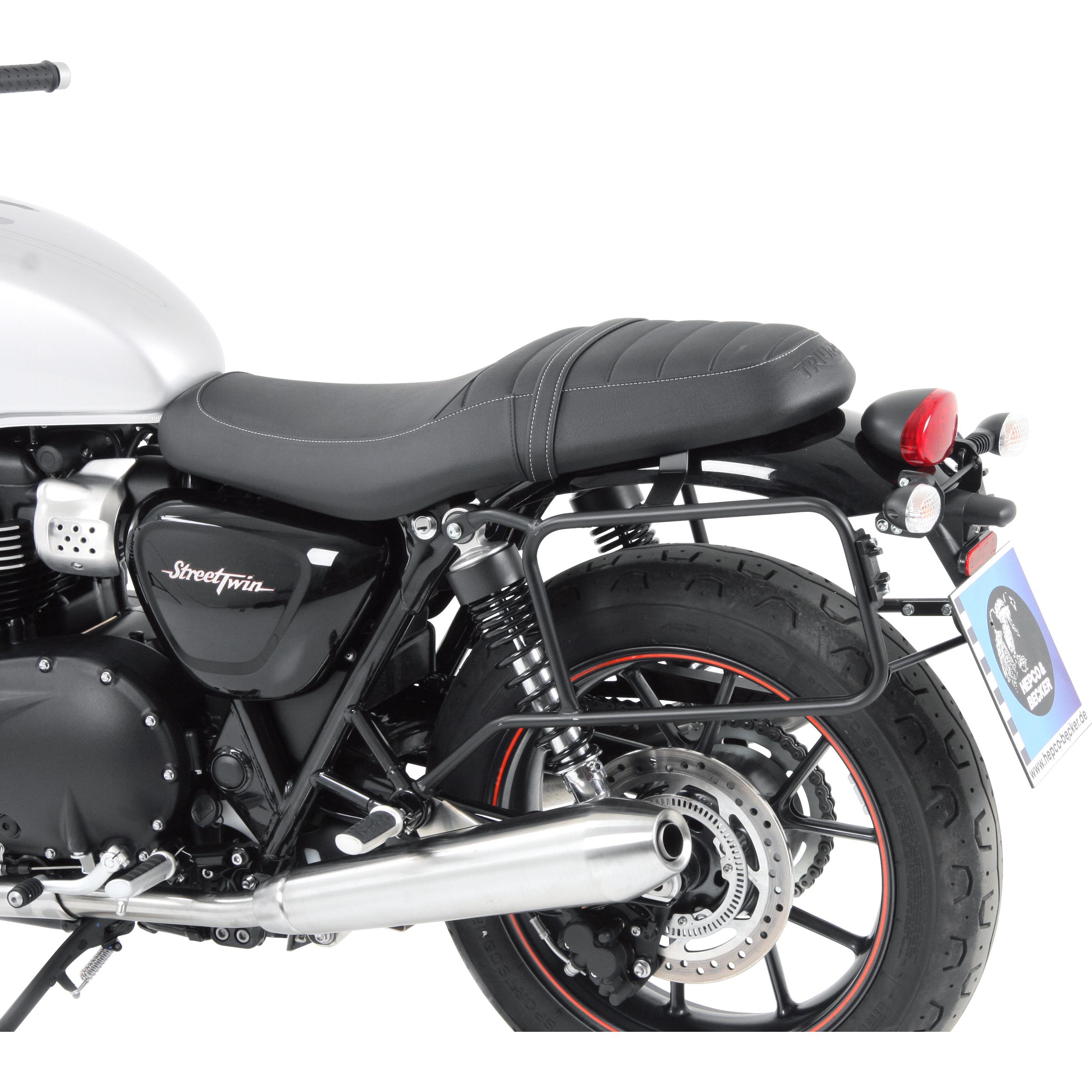 Hepco & Becker Seitenkofferträger schwarz für Street/Speed Twin 900 16-22 - Motorradzubehör - Motorradgepäck