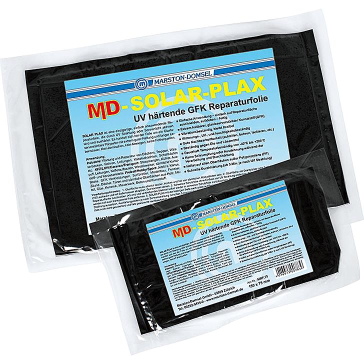 Marston-Domsel Solar Plax Reparaturfolie mit UV-Aktivierung 75x150mm - Motorradteile & Ersatzteile - Verkleidungen & Abdeckungen