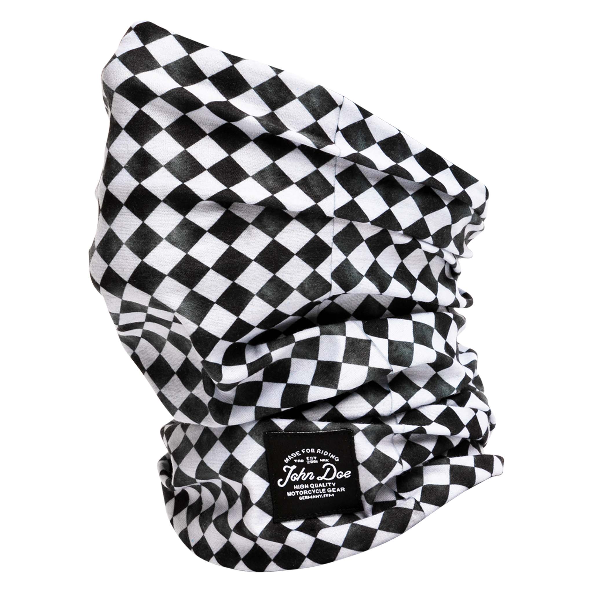 John Doe Tube Mini Flag Halstuch schwarz/weiß - Motorradbekleidung - Wetterschutzkleidung
