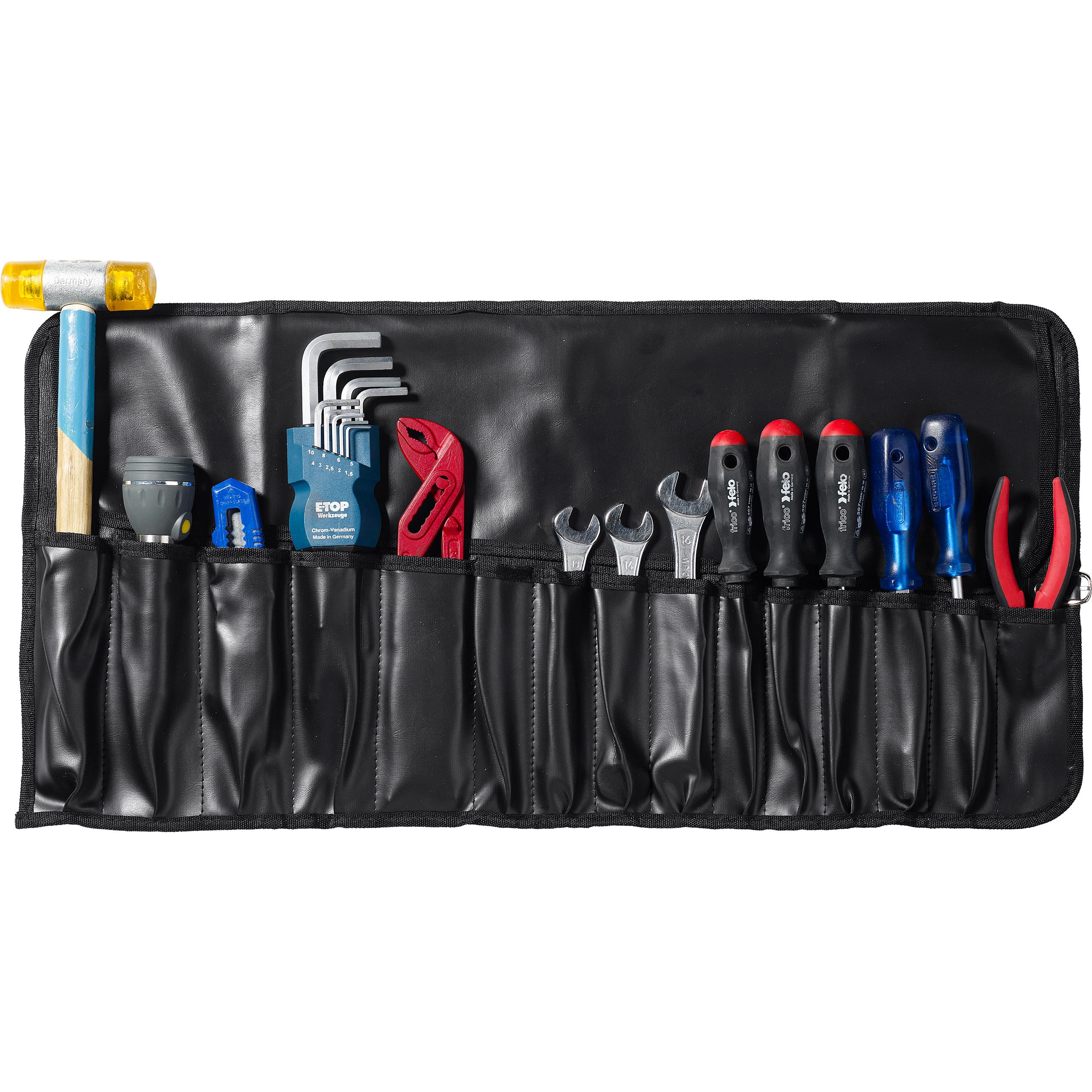 POLO-Werkzeugrolltasche (leer) 66x32cm mit 15 Fächern-0013491165000090