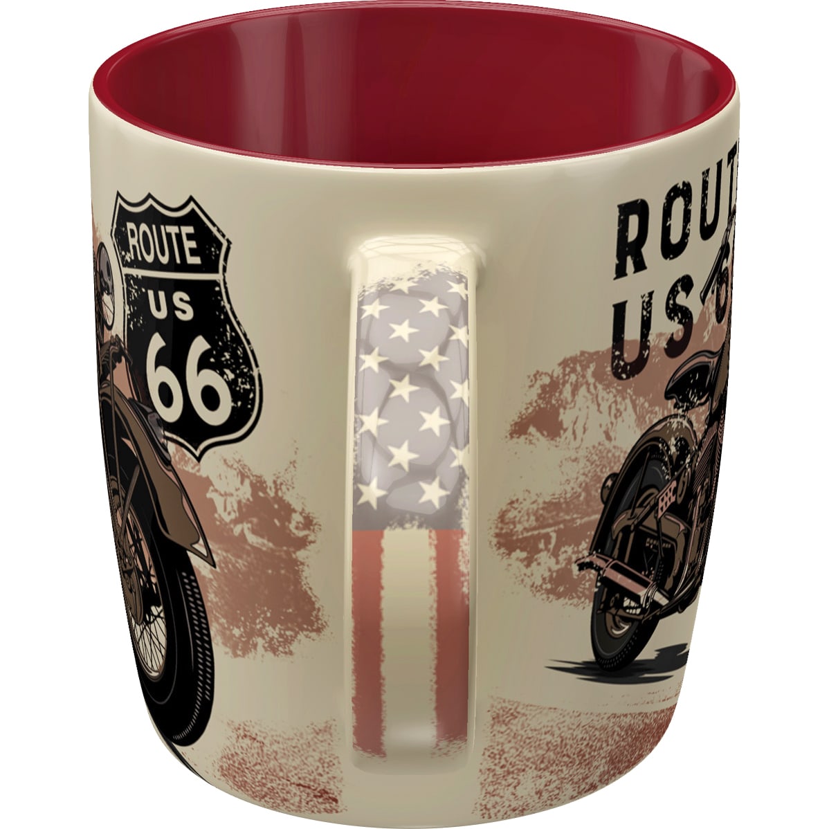 Nostalgic-Art-Tasse "Set - Route 66 Bike Map" 330 ml-5741061207030110