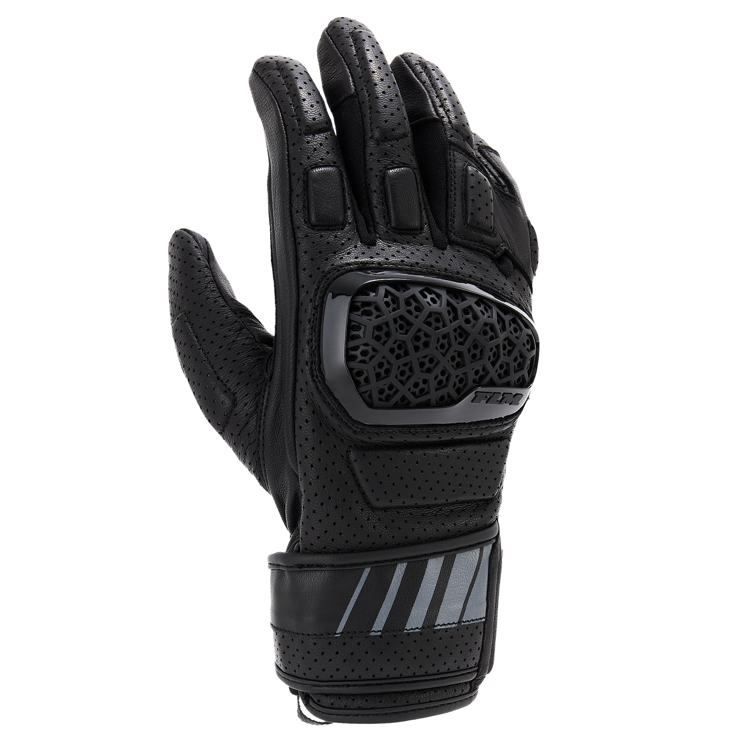 FLM Intake Lederhandschuh schwarz 9,5 - Motorradbekleidung - Motorradbekleidung Herren