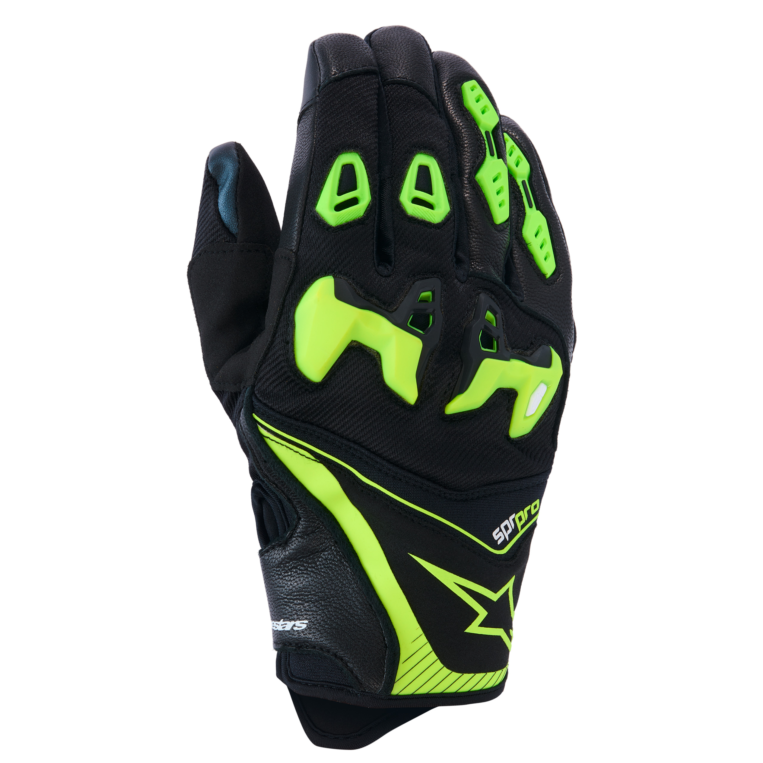 Alpinestars-SP-R Pro Sporthandschuh kurz schwarz/fluo gelb XXL-0001716007046012