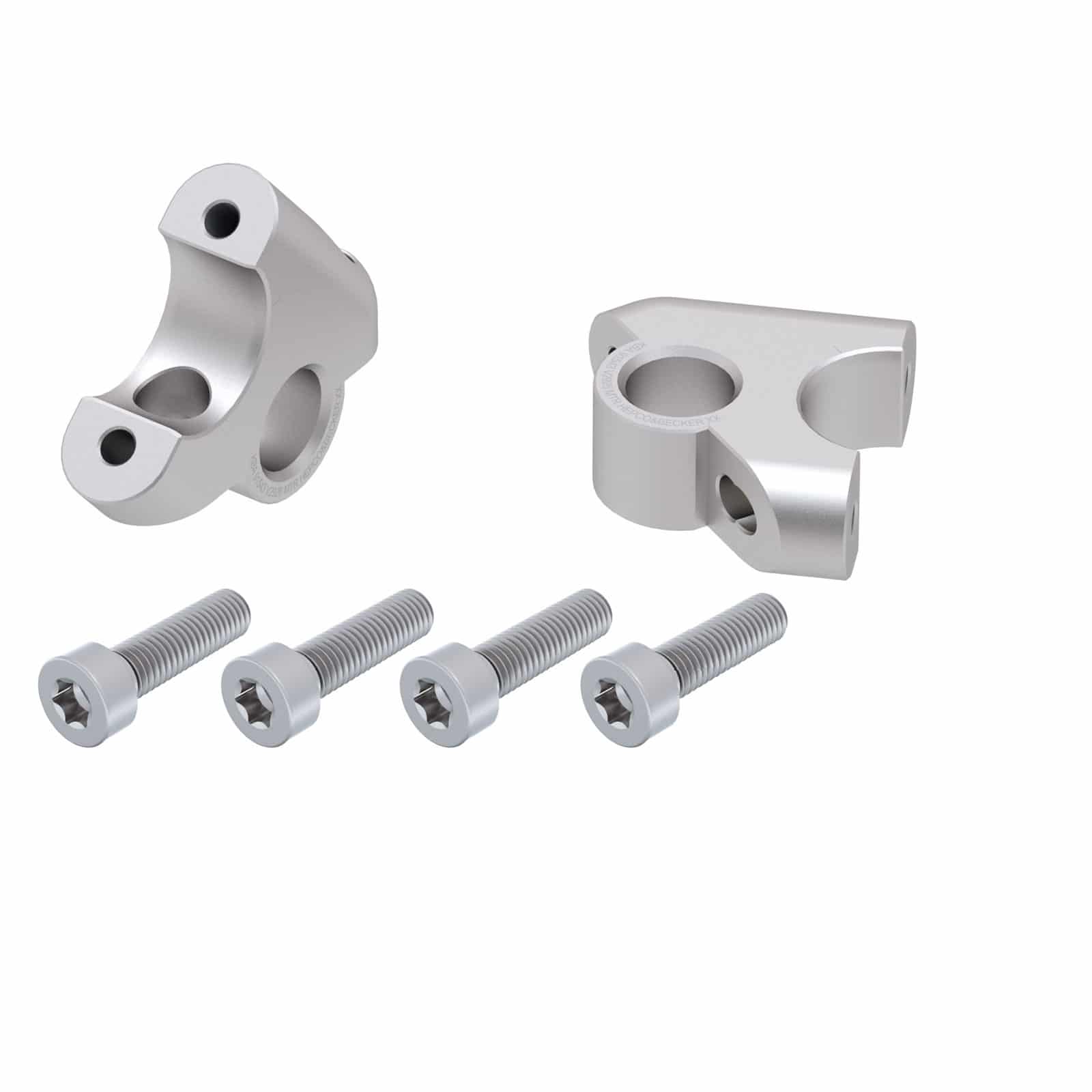 Hepco & Becker Lenkerverlegung 30/24mm silber für BMW R 1250 GS - Motorradteile & Ersatzteile - Lenker, Griffe & Hebel