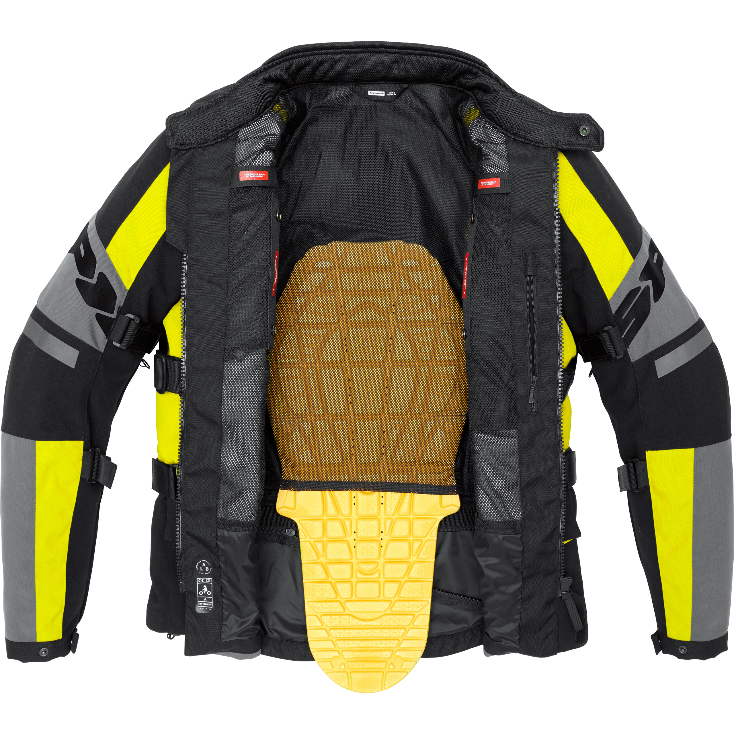 SPIDI-4 Season Evo H2Out Textiljacke schwarz/gelb-2016361999009